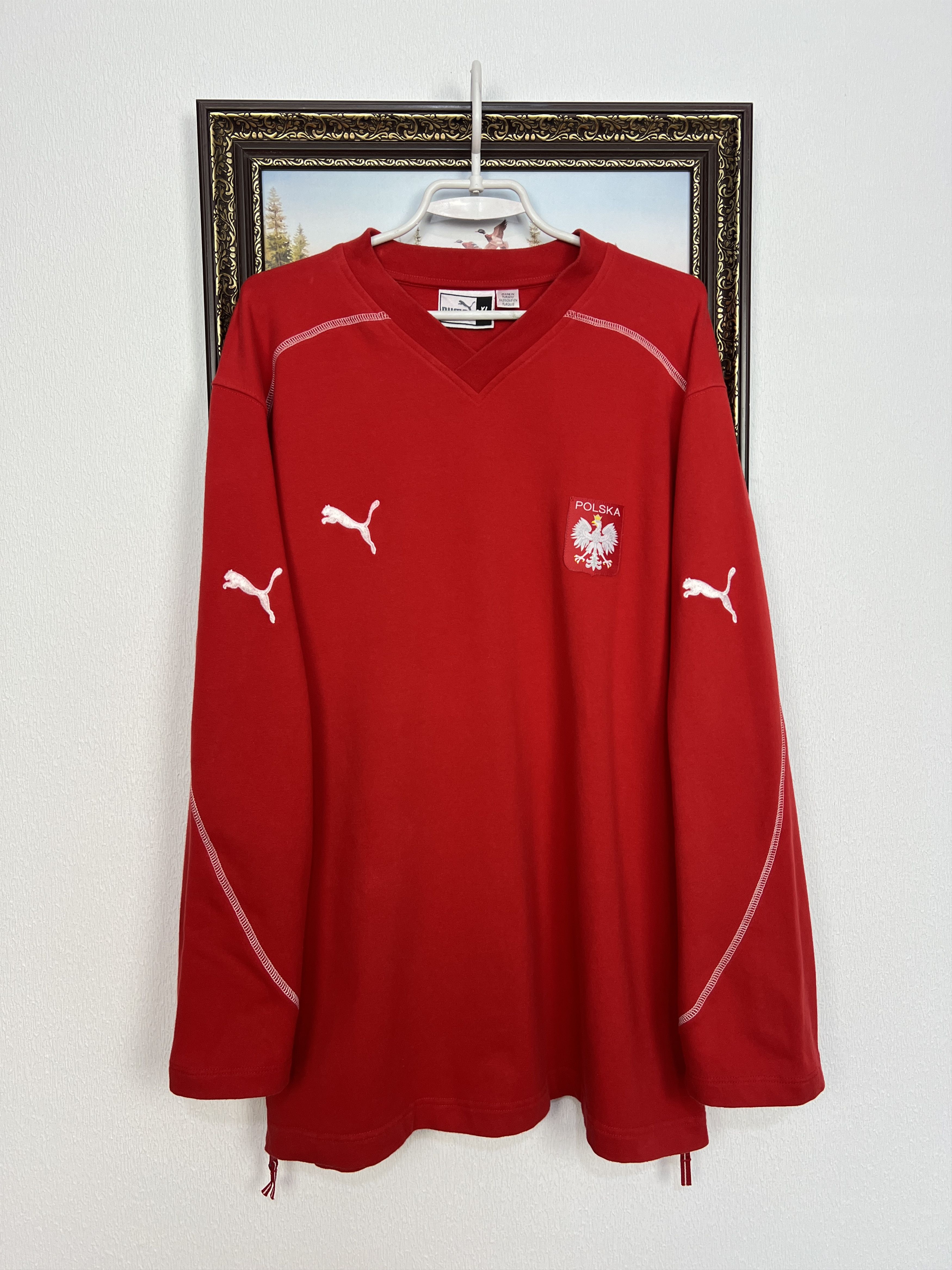 Puma Vintage Poland Football Train Sweatshirt Soccer Crewneck Size US XL / EU 56 / 4 - 1 Thumbnail