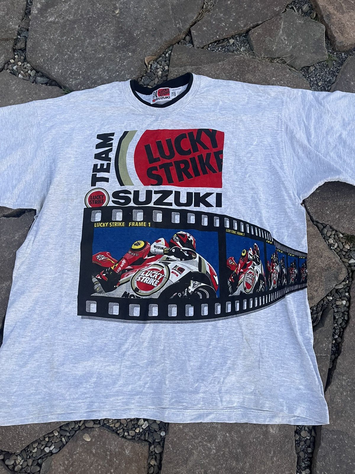 Grailed × Vintage 90’s Suzuki Lucky Strike Vintage Moto Racing T-shirt tee Size US XL / EU 56 / 4 - 4 Thumbnail