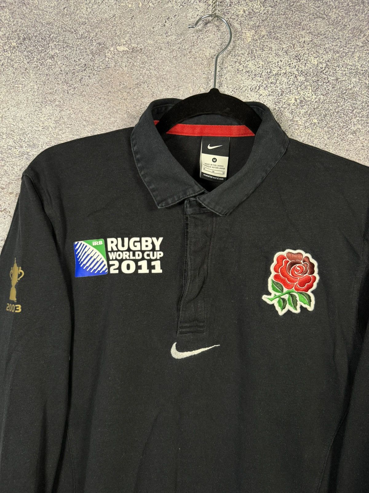Nike England Nike Rugby World Cup 2011 Jersey Men’s Black Small Size US S / EU 44-46 / 1 - 5 Thumbnail