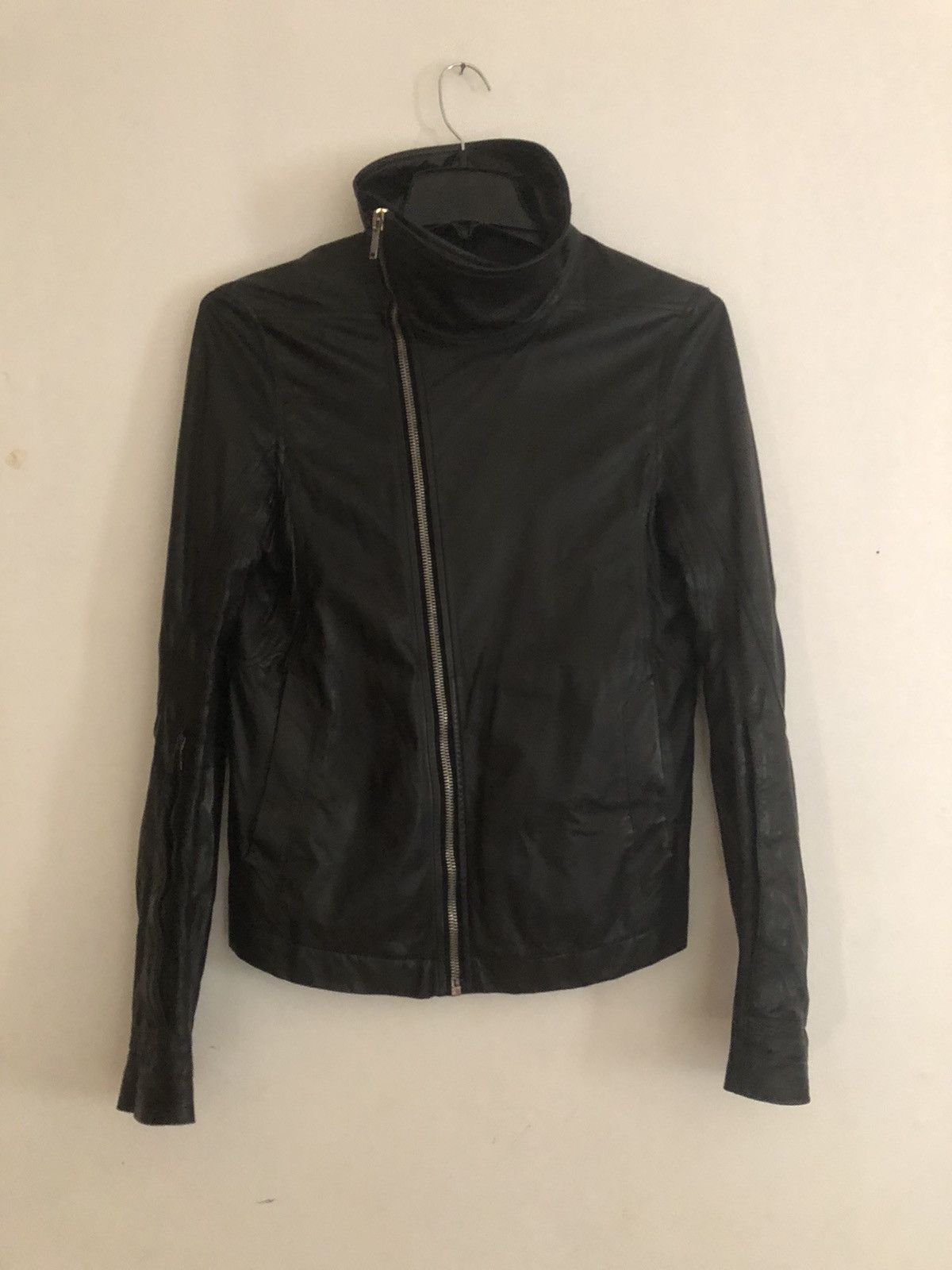 Pre-owned Rick Owens Bauhaus / Mollino Leather Jacket In Black