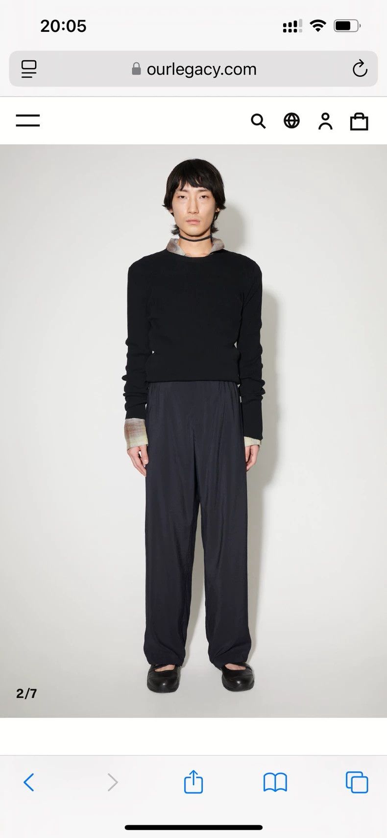 Our Legacy our legacy luft trouser black liquid 2503-Nextarrow Size US 28 / EU 44 - 5 Thumbnail
