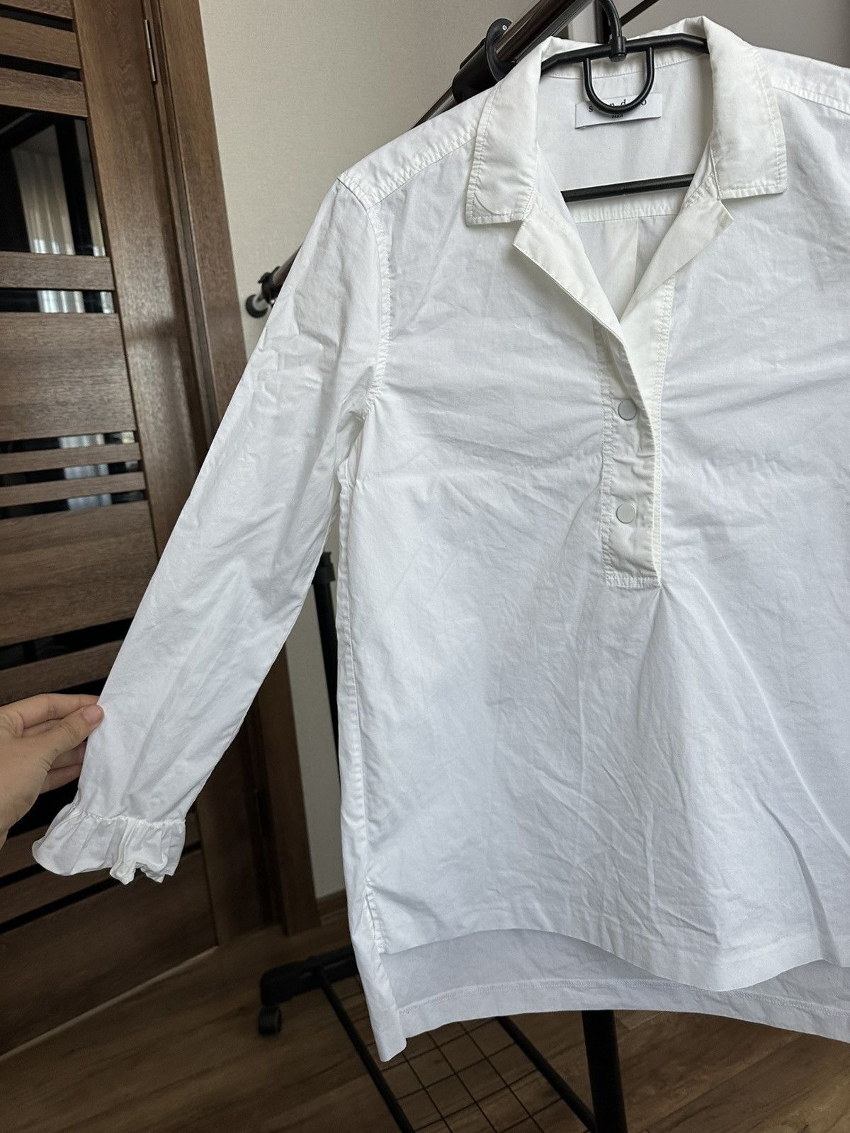 Sandro Sandri Paris Shirt Button Up Blouse Long Sleeve Size S / US 4 / IT 40 - 7 Thumbnail