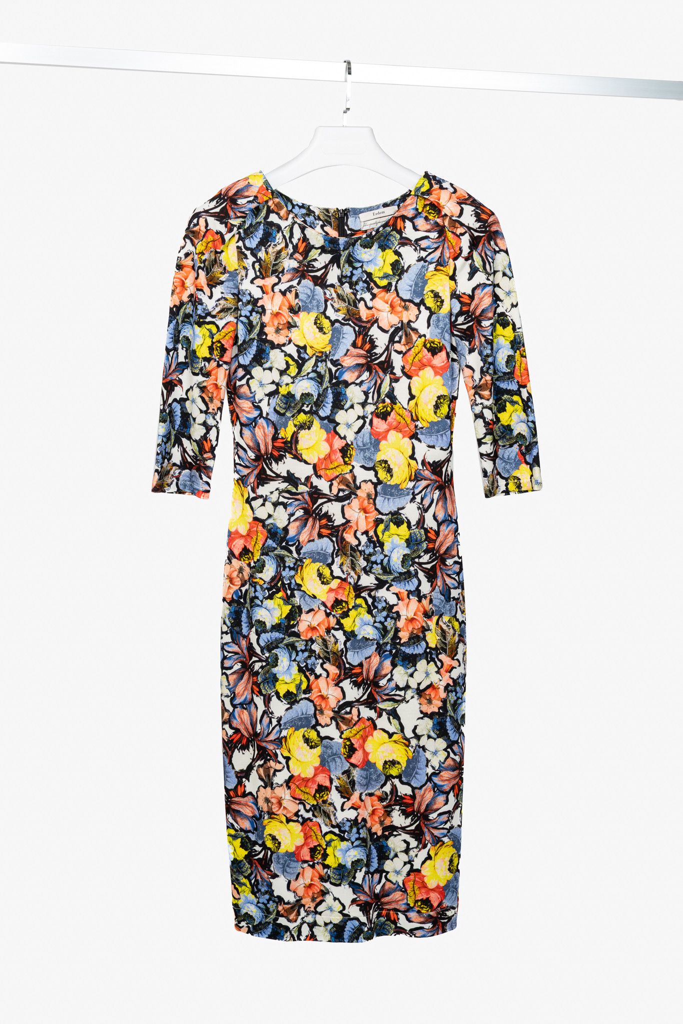 Erdem Erdem Wilhelmina Jardim Floral Ponte Jersey Sheath Dress Size M / US 6-8 / IT 42-44 - 1 Thumbnail