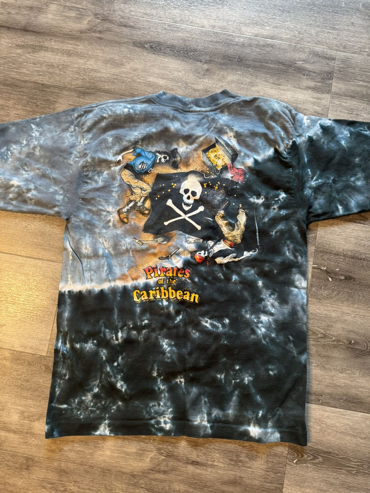 Disney × Vintage Vintage Tie Dye Pirates of the Caribbean Tee Size US S / EU 44-46 / 1 - 3 Thumbnail