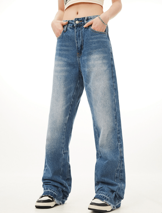 Japanese Brand × Jean American retro loose straight wide-leg Cleanfit flared jeans Size US 32 / EU 48 - 2 Thumbnail