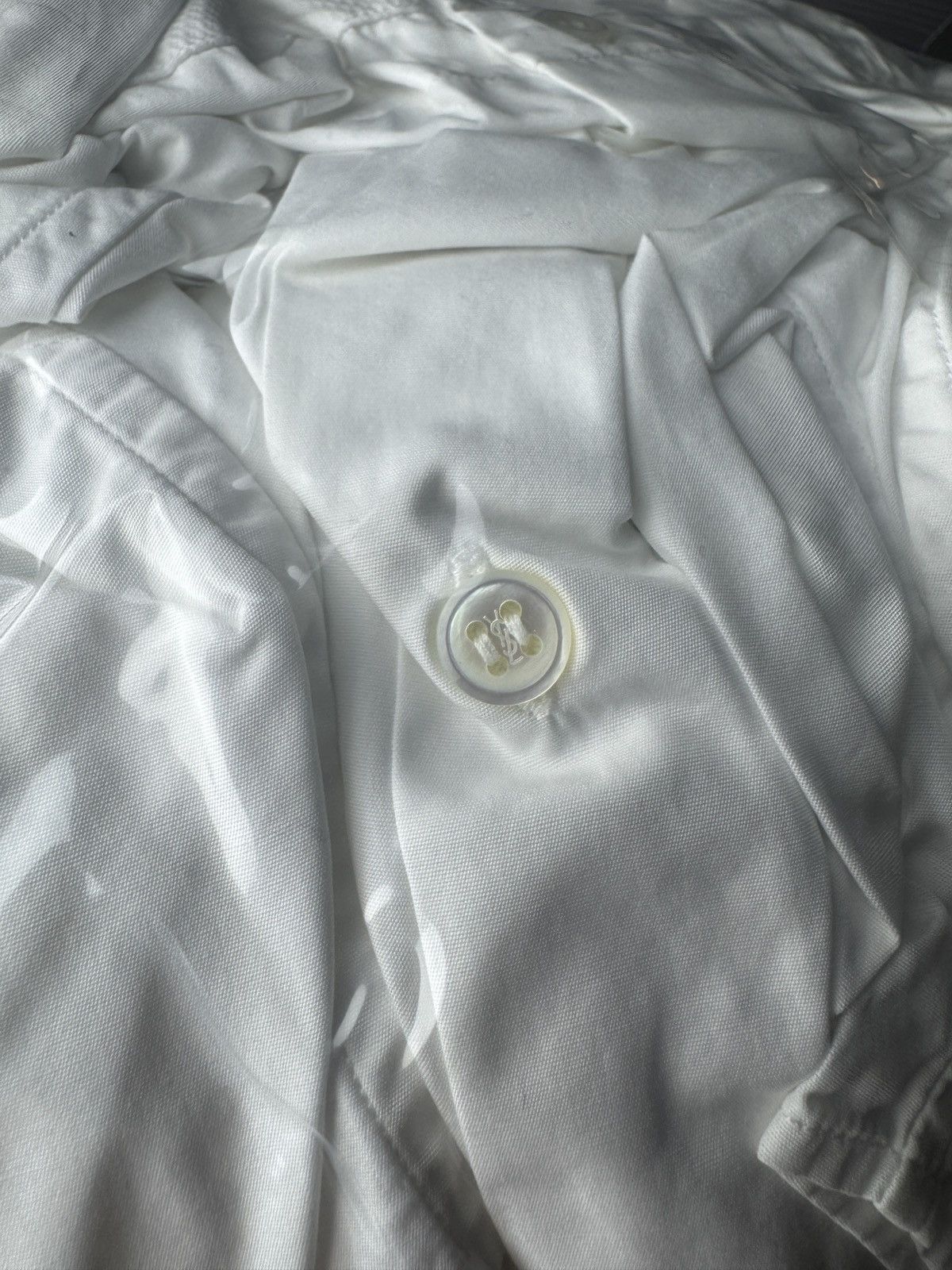 Yves Saint Laurent Yves Saint Laurent 00s White Rare Tuxedo Dinner Shirt sz 40 Size 40R - 12 Thumbnail