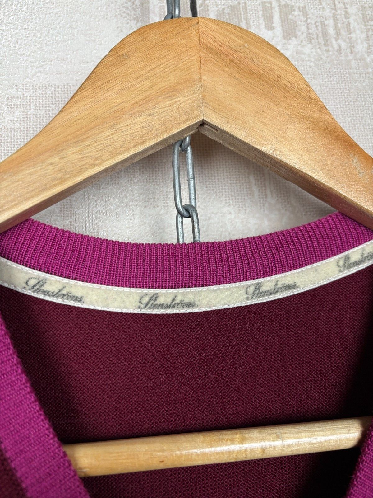 Strenstroms Stenstroms V-neck Wool Sweater Jumper Vest Gilet Size US L / EU 52-54 / 3 - 4 Thumbnail