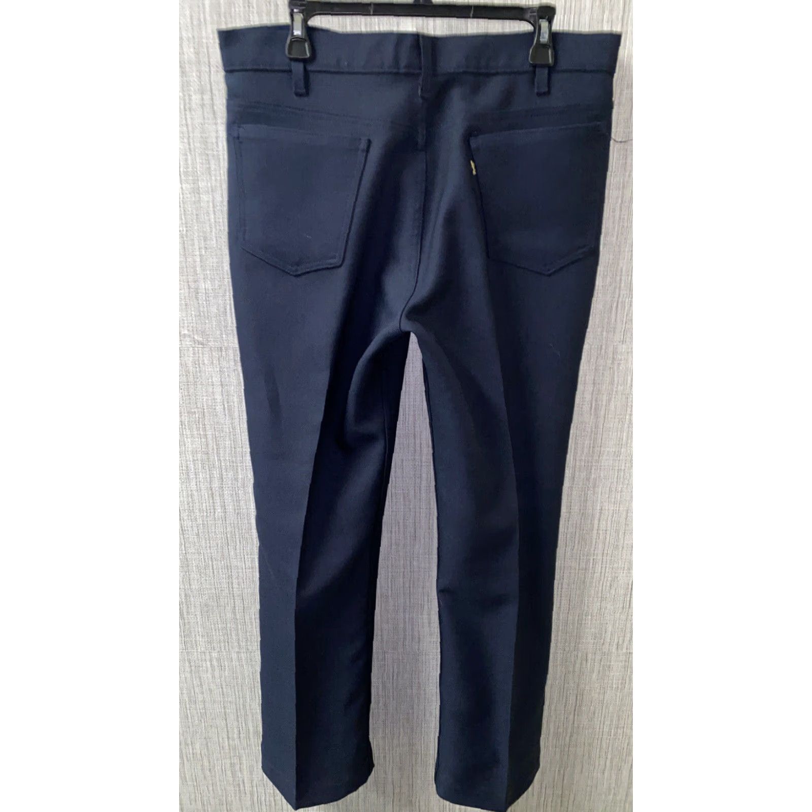 Levi's VINTAGE Levi's Mens Pleated Dress Pants Navy Blue 36 x 32 Regular Size US 36 / EU 52 - 4 Thumbnail