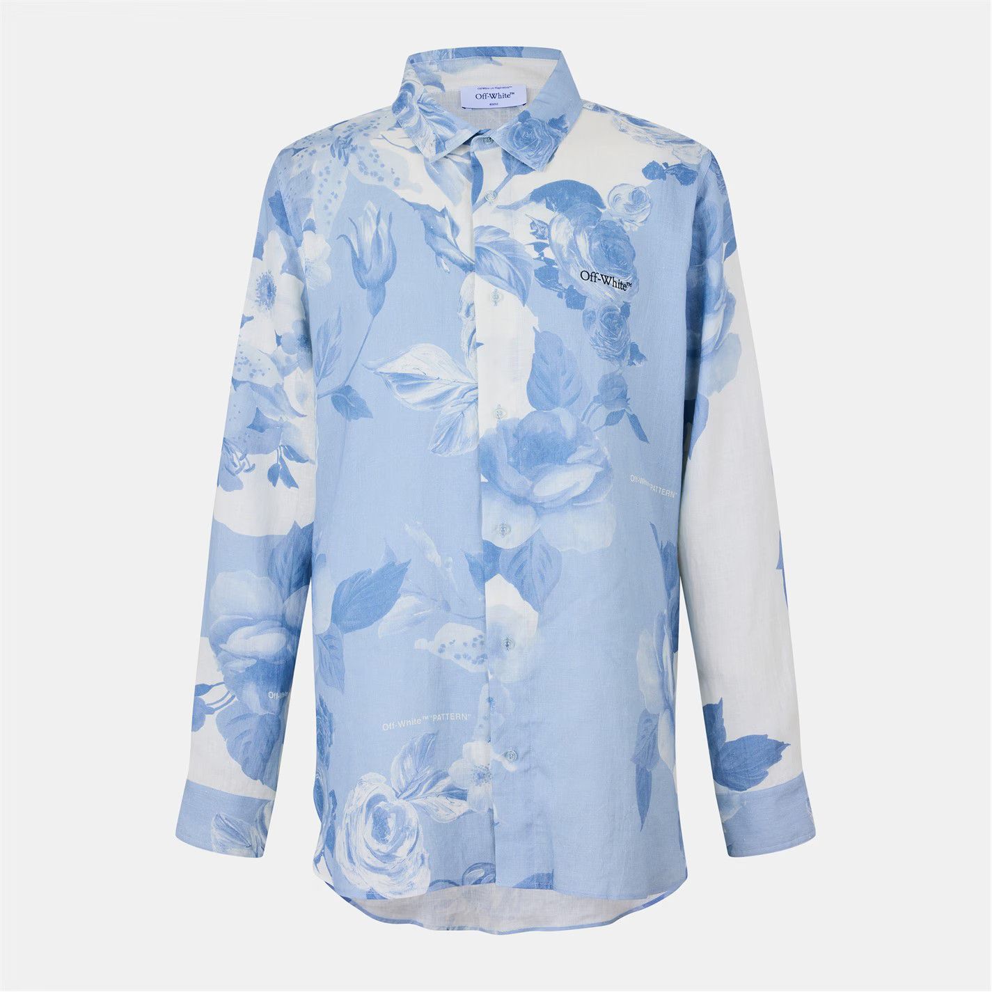 Off-White o1g2r1mq0326 Long Sleeve Shirt in Blue/White Size US S / EU 44-46 / 1 - 1 Thumbnail