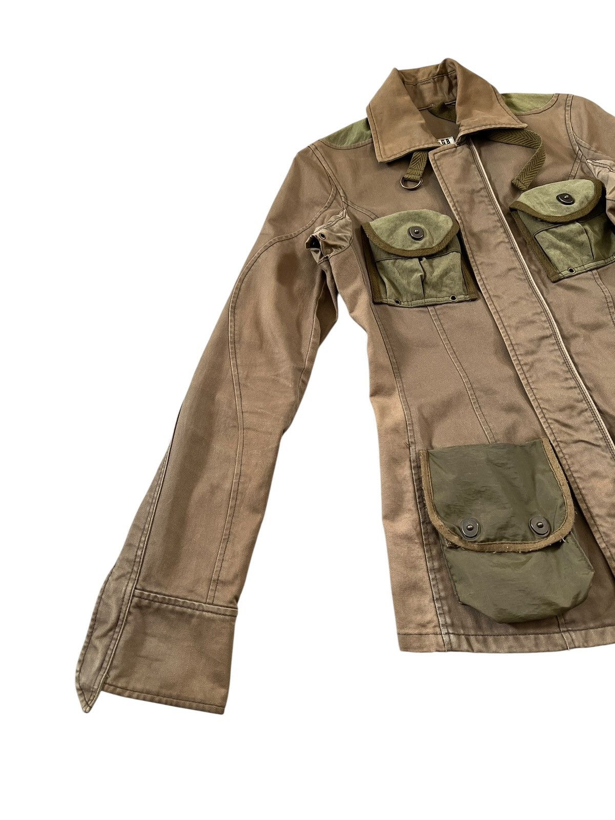 Le Grande Bleu (L.G.B.) Vintage 1990s LGB Military Cargo Jacket Size US XS / EU 42 / 0 - 10 Thumbnail