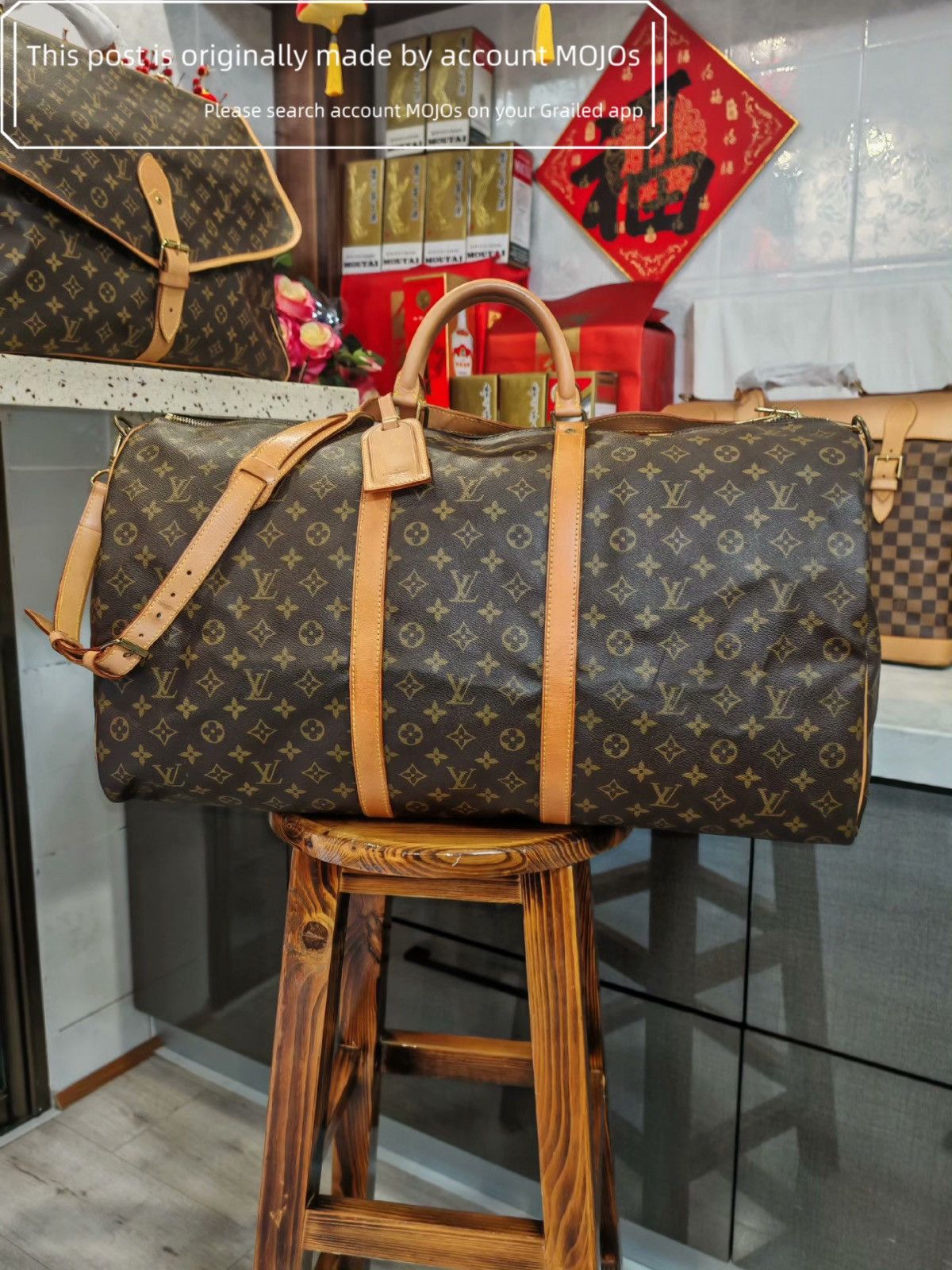 Louis Vuitton Louis Vuitton Keepall 60 Monogram Duffle Bag mojos3371 Size ONE SIZE - 1 Thumbnail