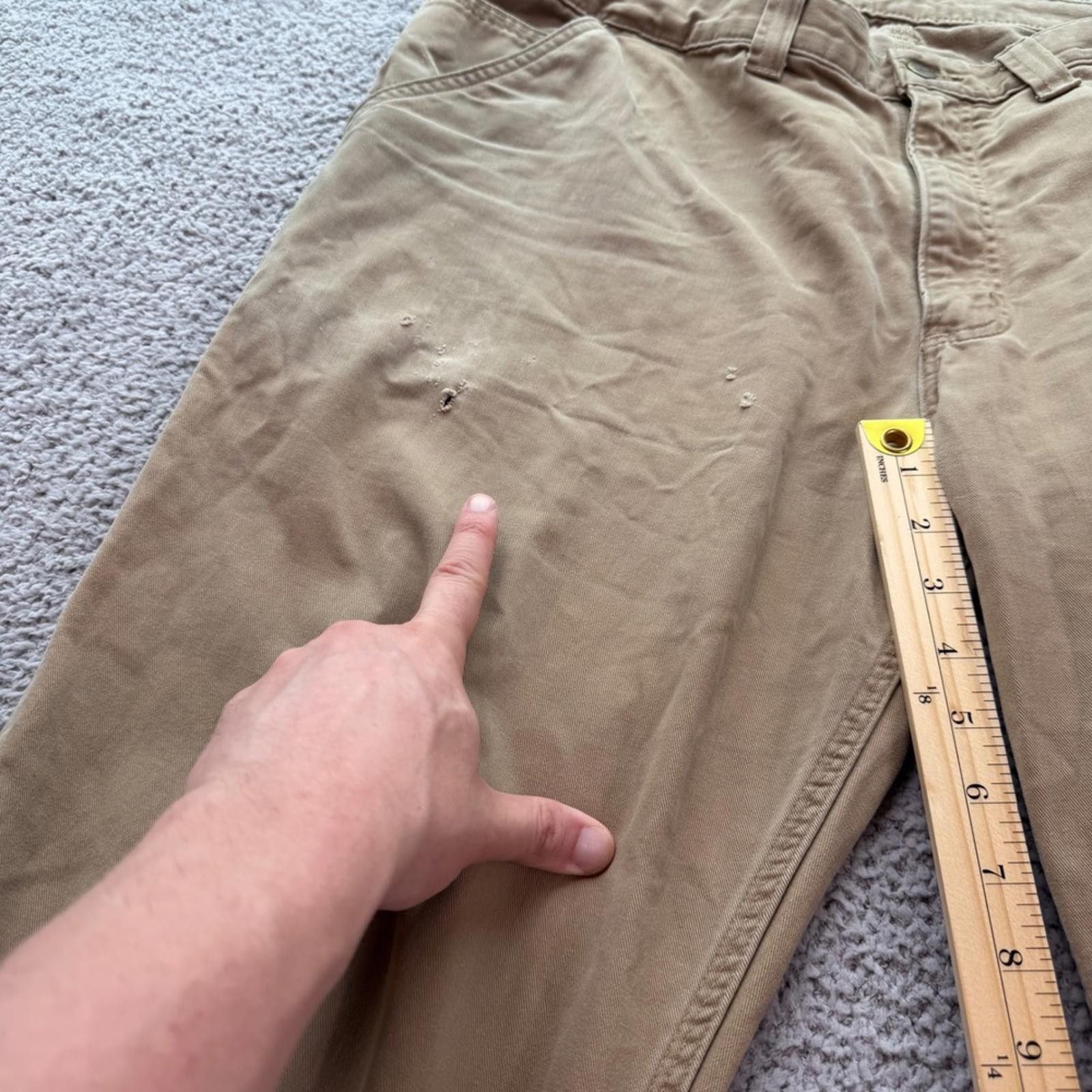 Carhartt Carhartt B324 DKH Relaxed Fit Carpenter Work Pants 40x32 Tan Size US 40 / EU 56 - 8 Thumbnail