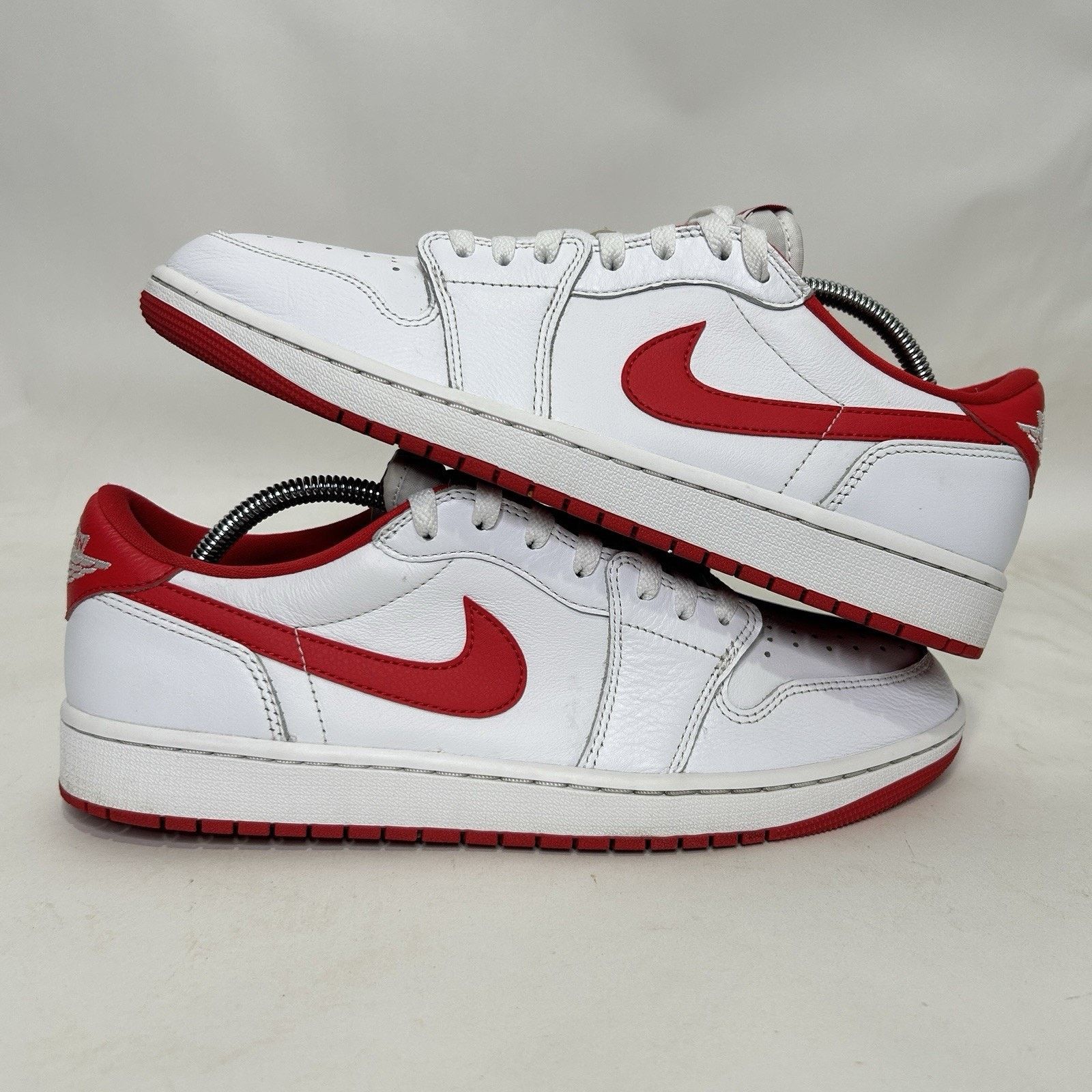 Jordan Brand Nike Air Jordan 1 Retro Low OG “University Red White” Size US 12 / EU 45 - 1 Thumbnail