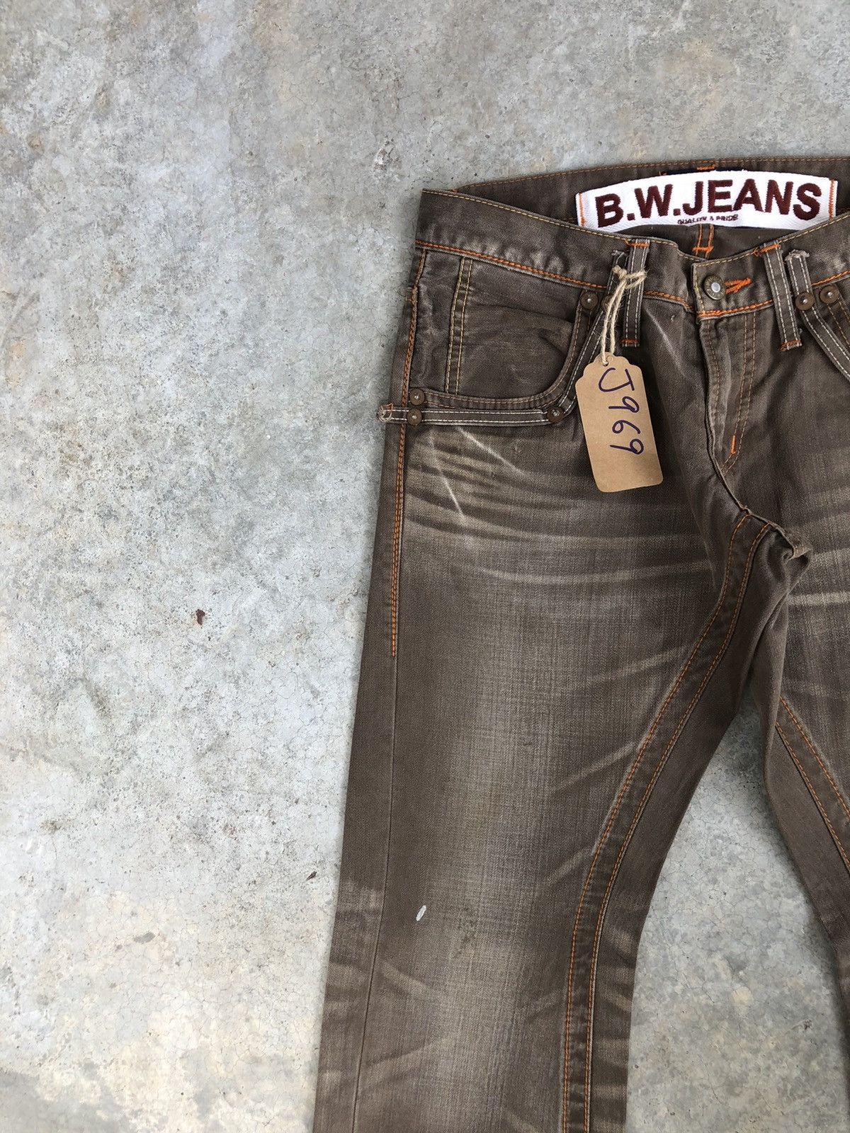 Japanese Brand Y2K BW Flare Jeans Distressed Jeans Size US 30 / EU 46 - 4 Thumbnail