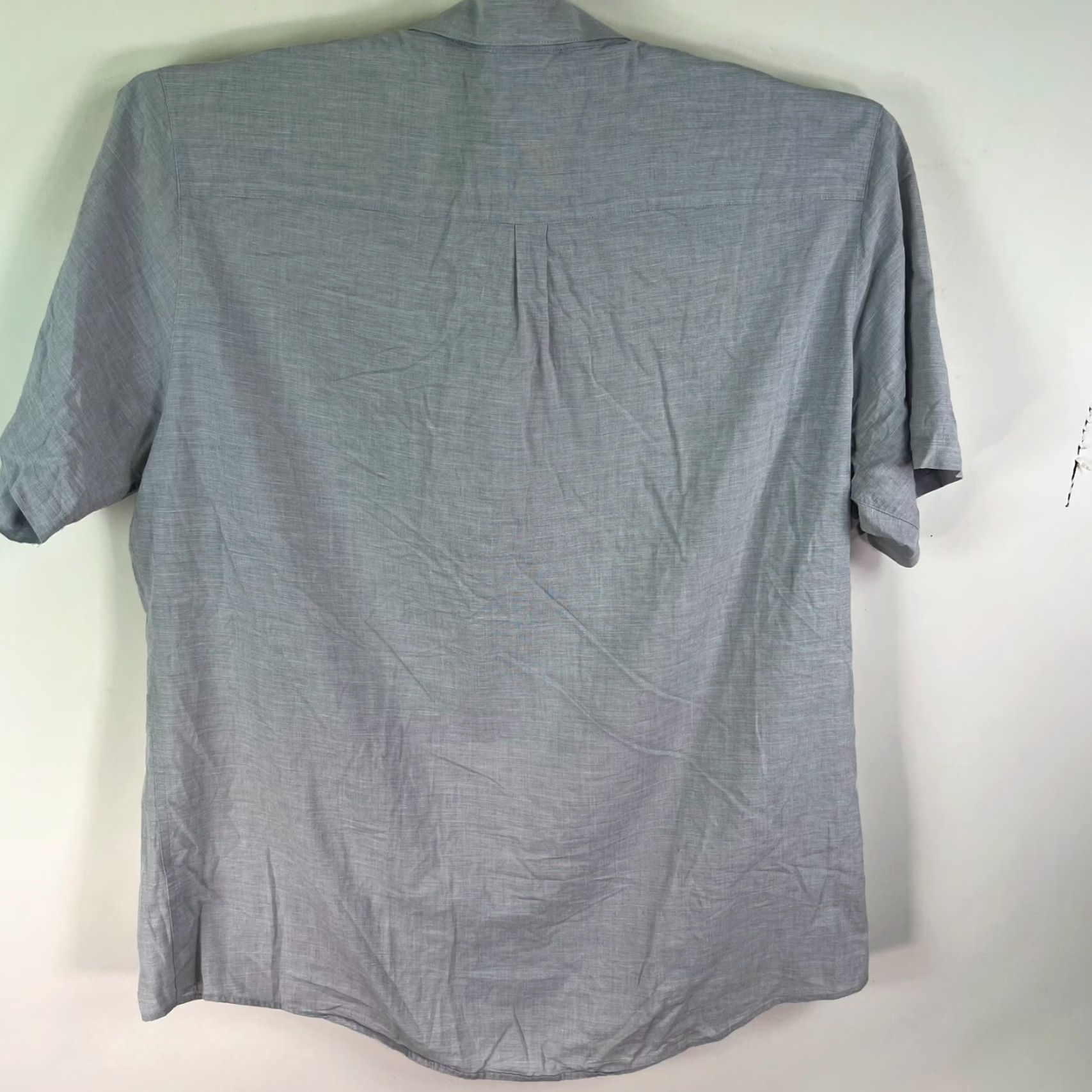 TravisMathew Travis Mathew Shirt Textured Pocketed Button-Up Short Sleeve Mens XXL Gray Size US XXL / EU 58 / 5 - 6 Thumbnail