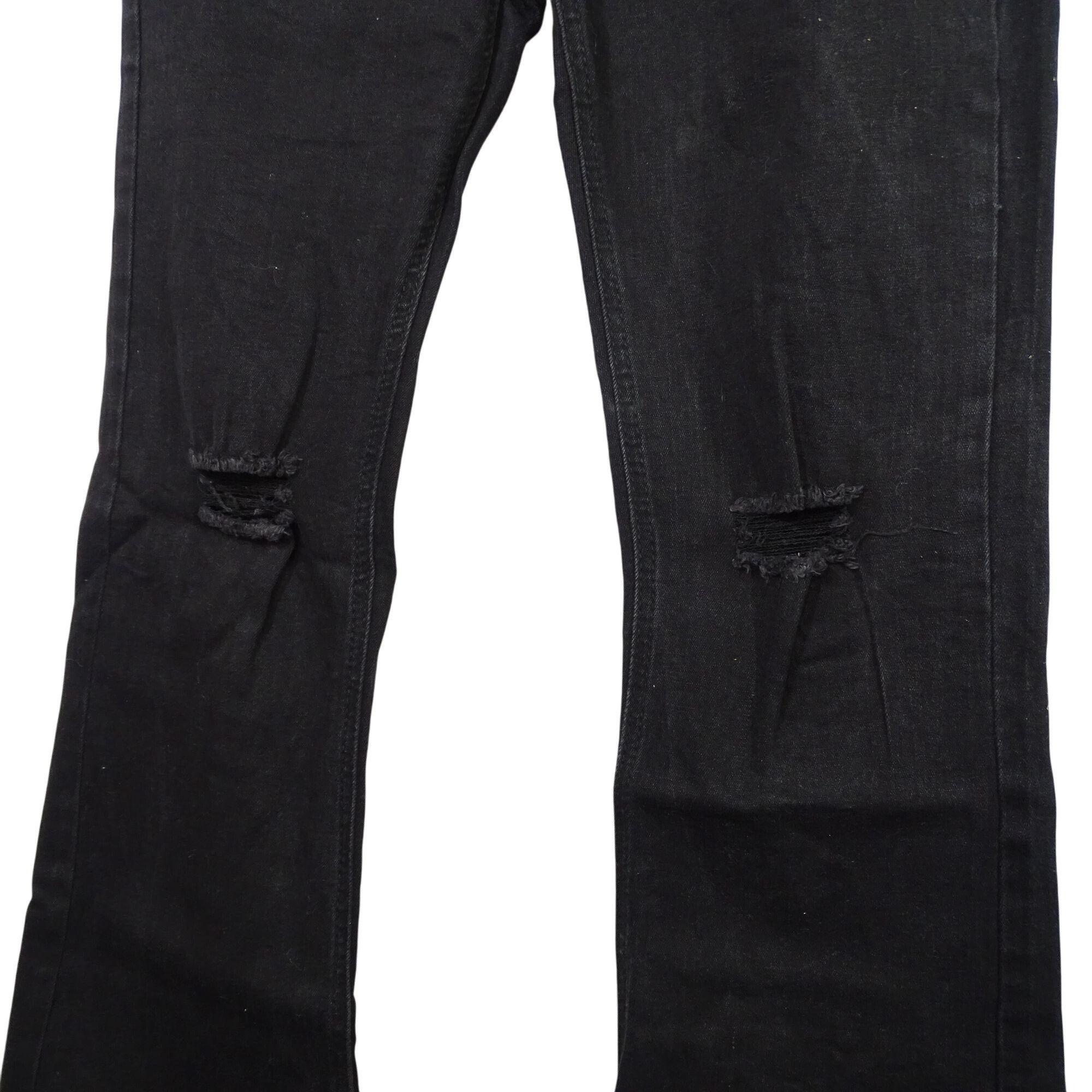 Other Indigo Rein Black Flare Jeans Women Juniors Size 11 Ripped Size 28" / US 6 / IT 42 - 3 Thumbnail