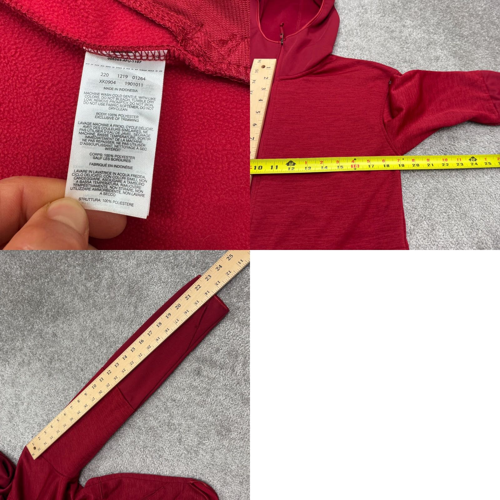 Vintage Columbia Hoodie Jacket Women M Red Omni Wick Featherweight Tech Fleece Hooded All Seasons Hiking Outdoor Athleisure Shirt Inte Size M / US 6-8 / IT 42-44 - 8 Thumbnail