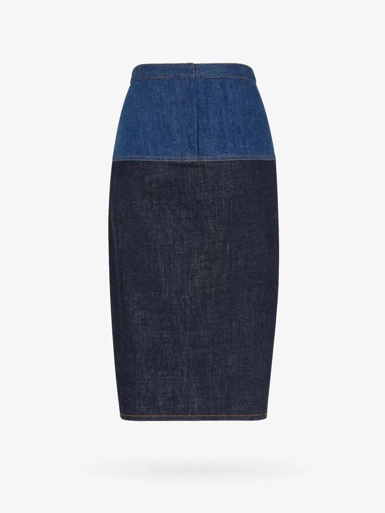 Fendi o1s1wg110825 Jeans Skirt in Blue Size 26" / US 2 / IT 38 - 2 Thumbnail