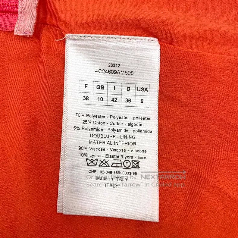 Dior Dior Orange hollow embroidery round neck sleeveless dress Size XS / US 0-2 / IT 36-38 - 7 Thumbnail