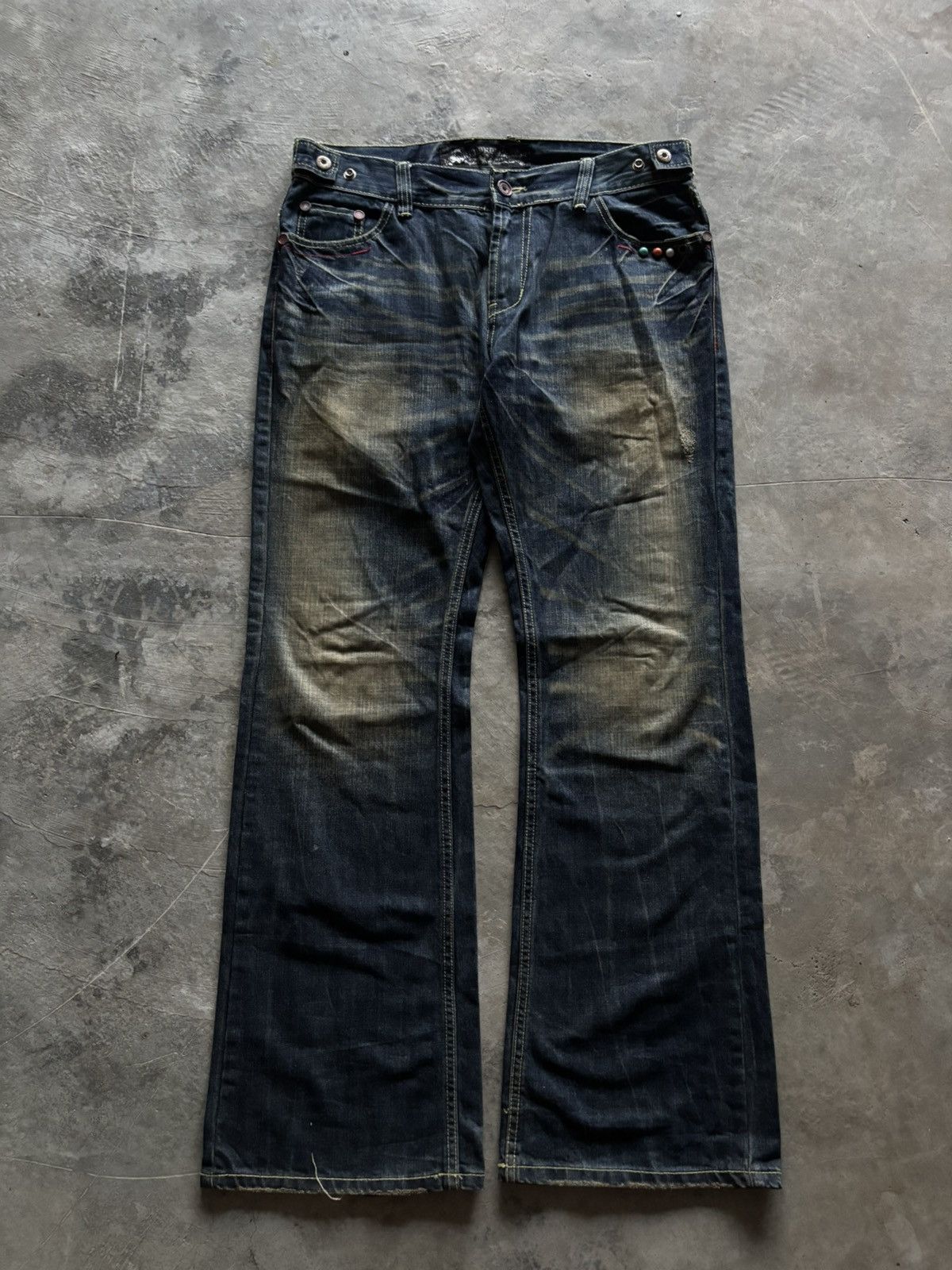 If Six Was Nine FLARE RED PEPPER WING POCKET RUSTY MUDMAX JAPANESE DENIM Size US 36 / EU 52 - 1 Thumbnail