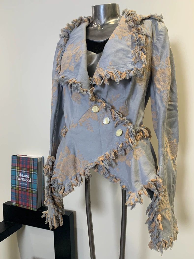 Vivienne Westwood Vivienne Westwood Blue and white printed tassel coat and s Size S / US 4 / IT 40 - 3 Thumbnail