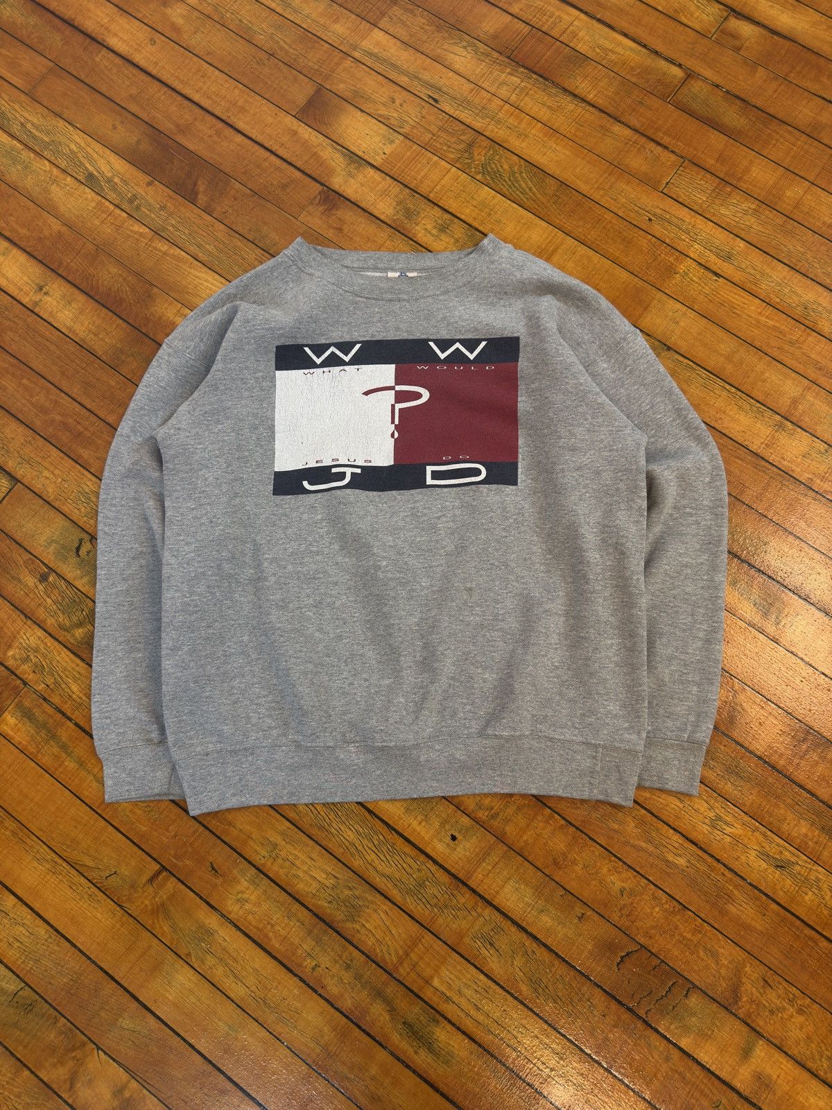 Vintage WWJD Tommy Hilfiger Bootleg Size US L / EU 52-54 / 3 - 2 Thumbnail