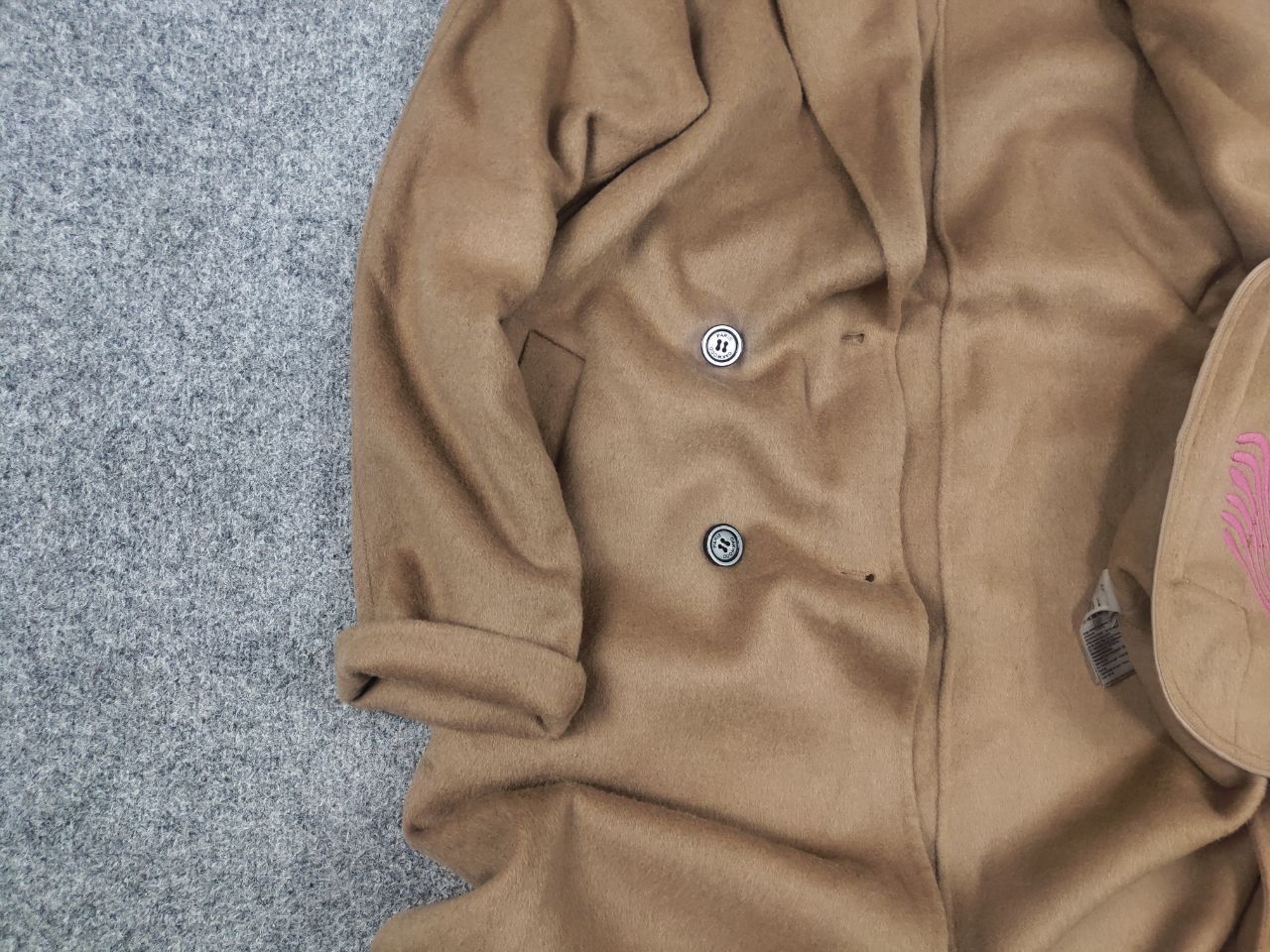 Vintage Oakwood paris Design long Wool Blend coat straight Jacket Size XS / US 0-2 / IT 36-38 - 6 Thumbnail