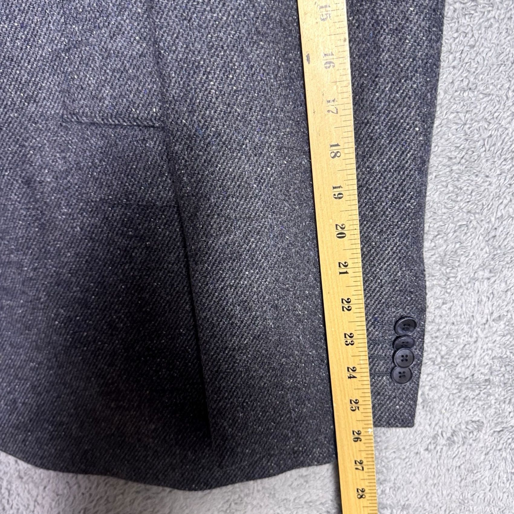 Joseph Abboud Joseph Abboud Blazer SportCoat Sport Coat Men 48L Wool Unstructured Nova Fides Speckle Slim Size 48R - 6 Thumbnail