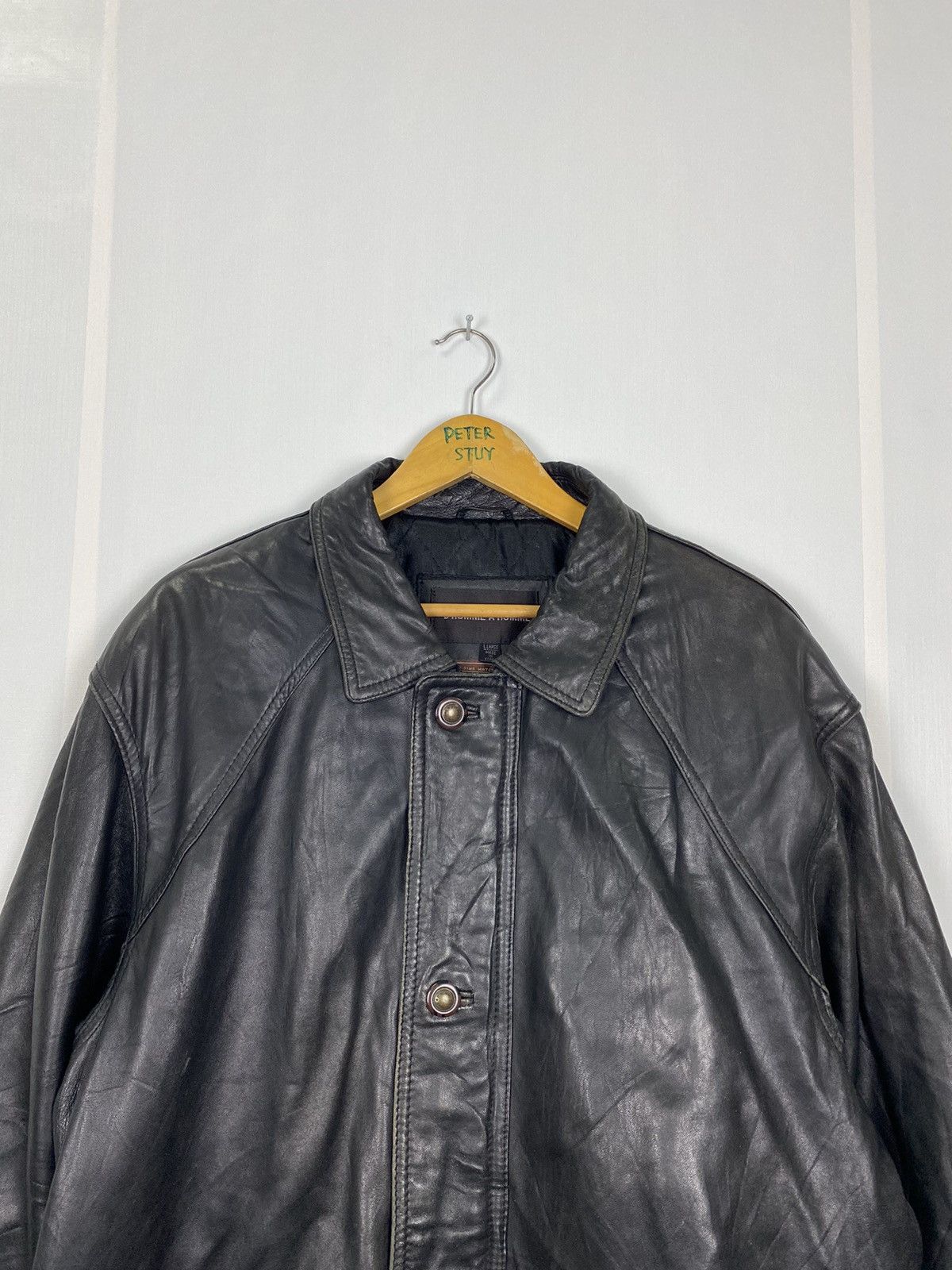 Leather D’Homme A Homme Leather Jacket Size US L / EU 52-54 / 3 - 2 Thumbnail