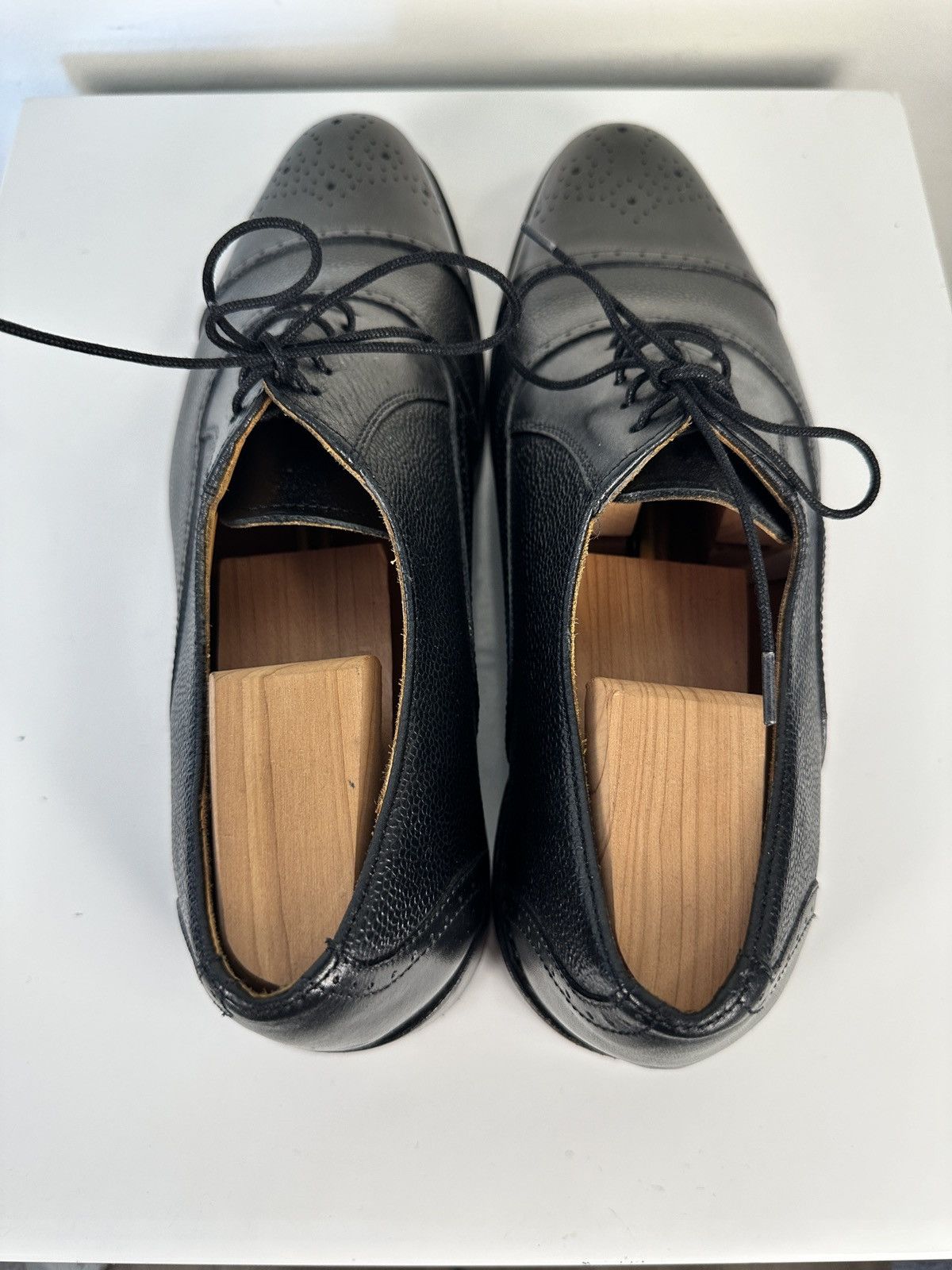 Leather Santana By Carlos Santana Legacy Cap Toe Oxford Black 10 Size US 10 / EU 43 - 4 Thumbnail
