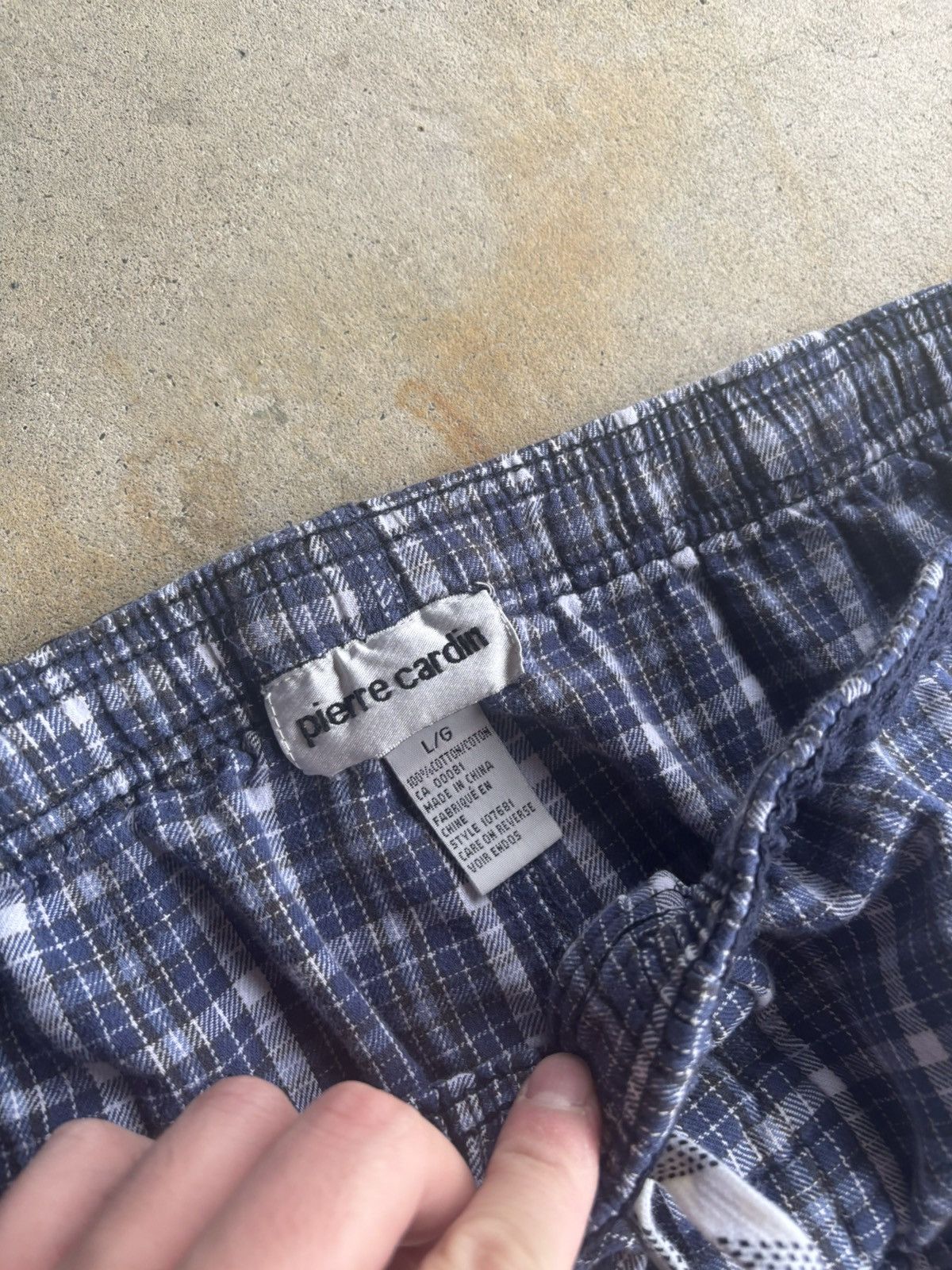 Pierre Cardin Vintage Pierre Cardin Blue Plaid Wide Leg PJ Pants Size US 34 / EU 50 - 5 Thumbnail