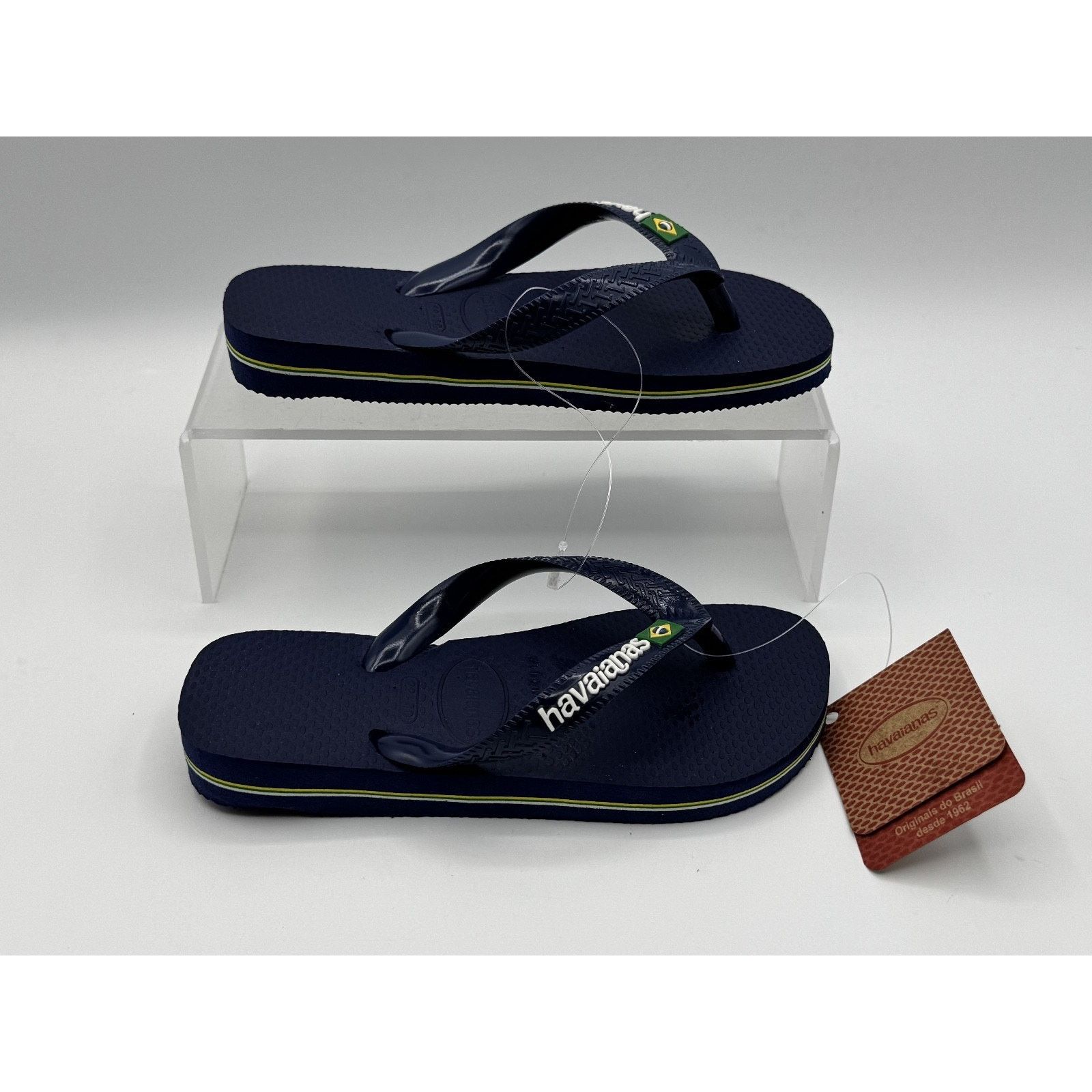 Other Havaianas Navy Blue Brasil Flip Flops Size 29-30-11.5-12 US Size US 11.5 / IT 41.5 - 3 Thumbnail