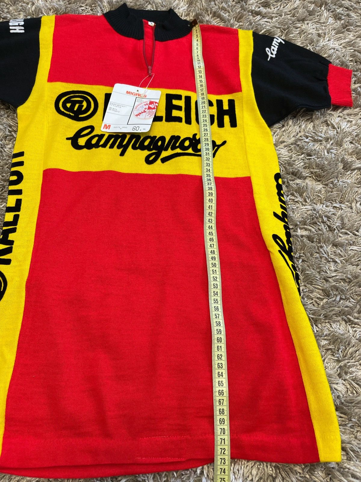 Rapha RALEIGH Campagnolo Wool Shirt Cycling Jersey MOA Sport Italy Size US S / EU 44-46 / 1 - 18 Thumbnail