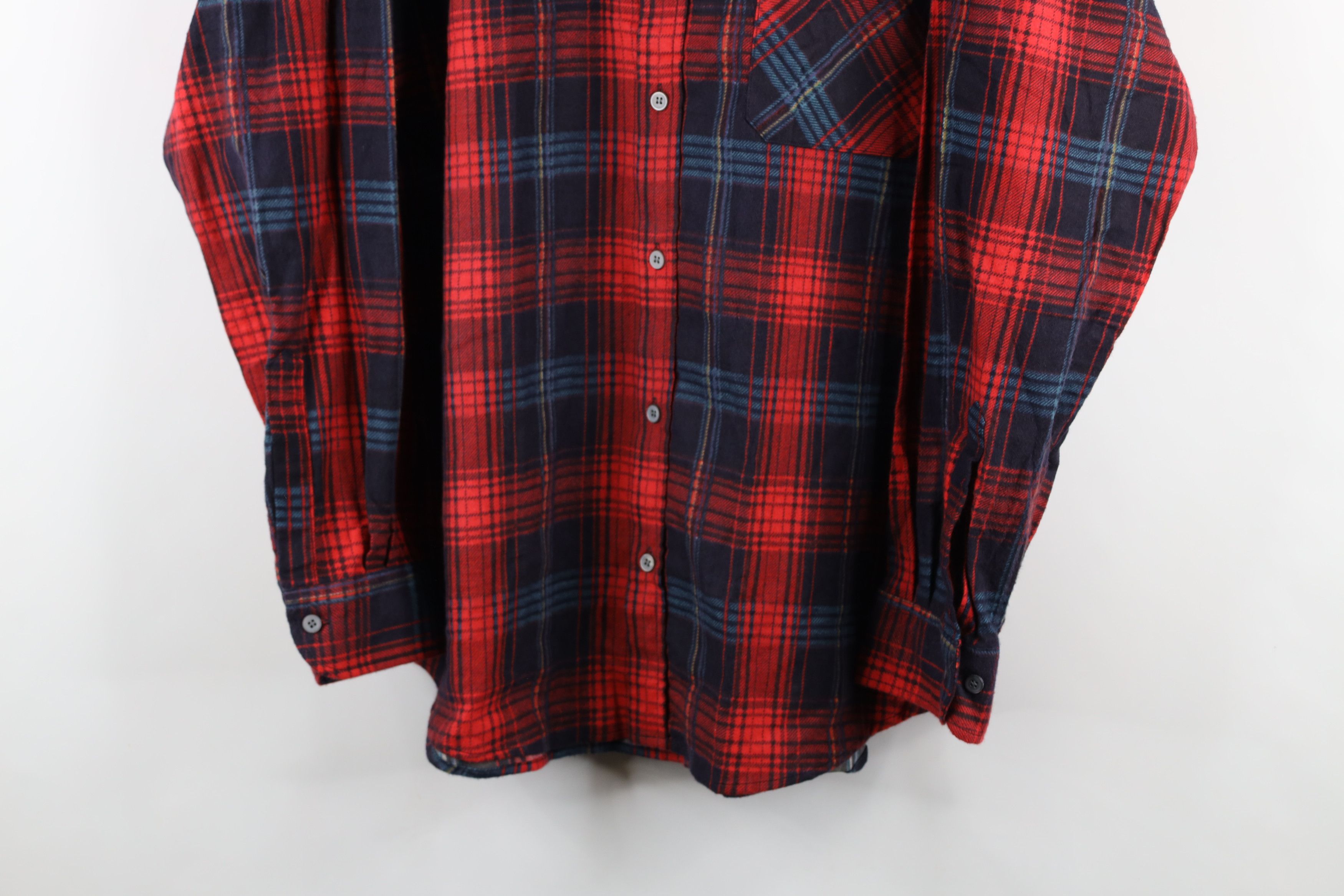 Vintage Deadstock Vintage 90s Streetwear Collared Button Shirt Plaid Size US L / EU 52-54 / 3 - 3 Thumbnail
