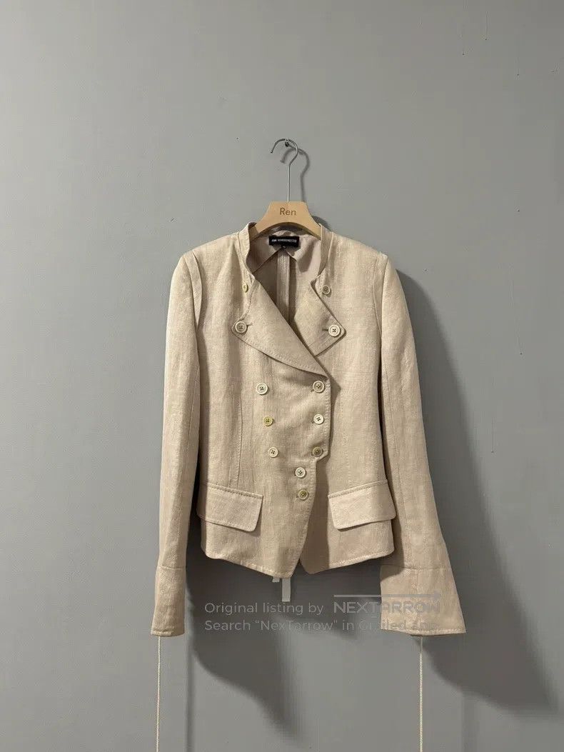 Ann Demeulemeester Ann Demeulemeester 40 Pale Pink Double-breasted Drawstring Size S / US 4 / IT 40 - 1 Thumbnail