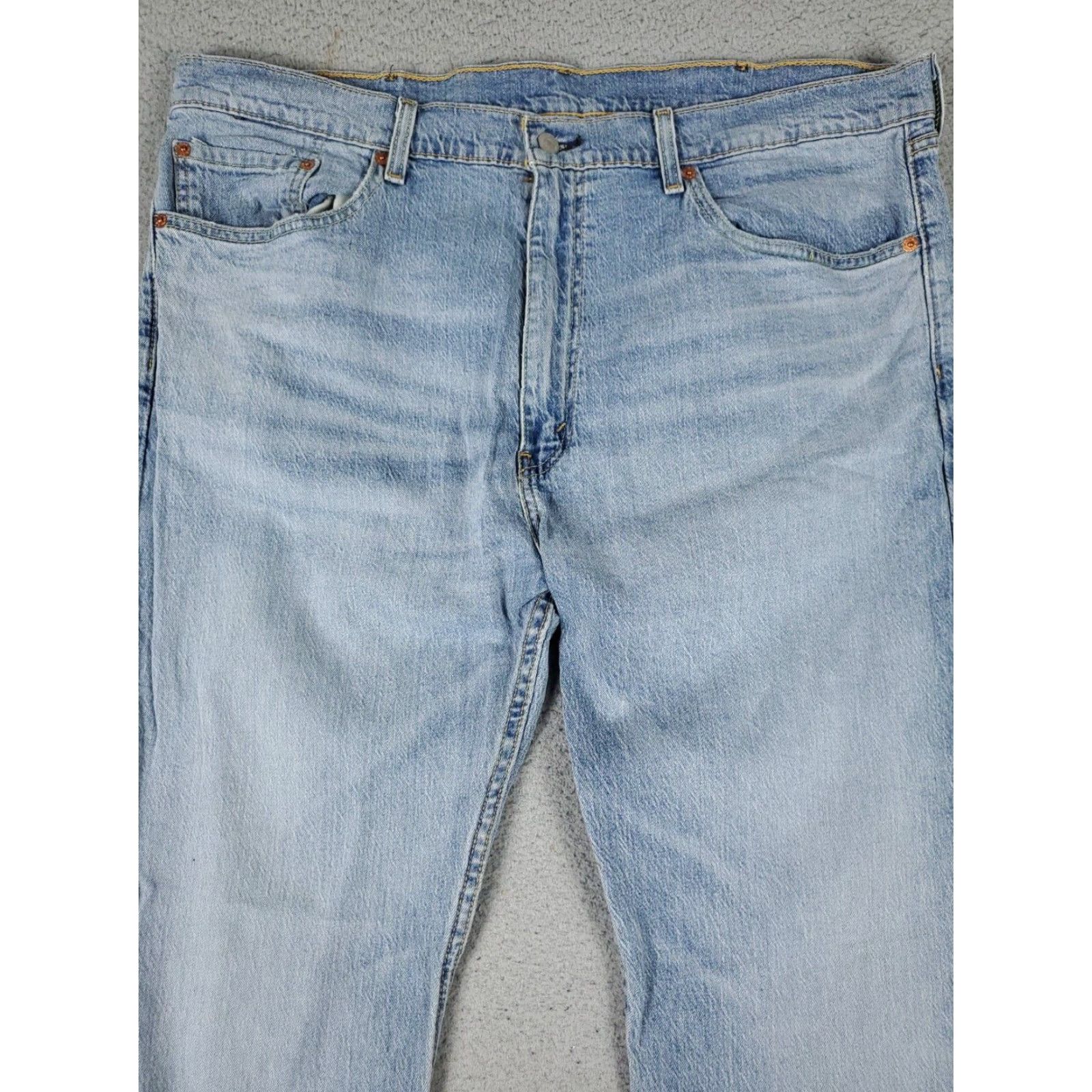 Levi's Levis 505 Straight Leg Jeans Mens 40x30 Blue Cotton 5-Pocket Design Size US 40 / EU 56 - 2 Thumbnail