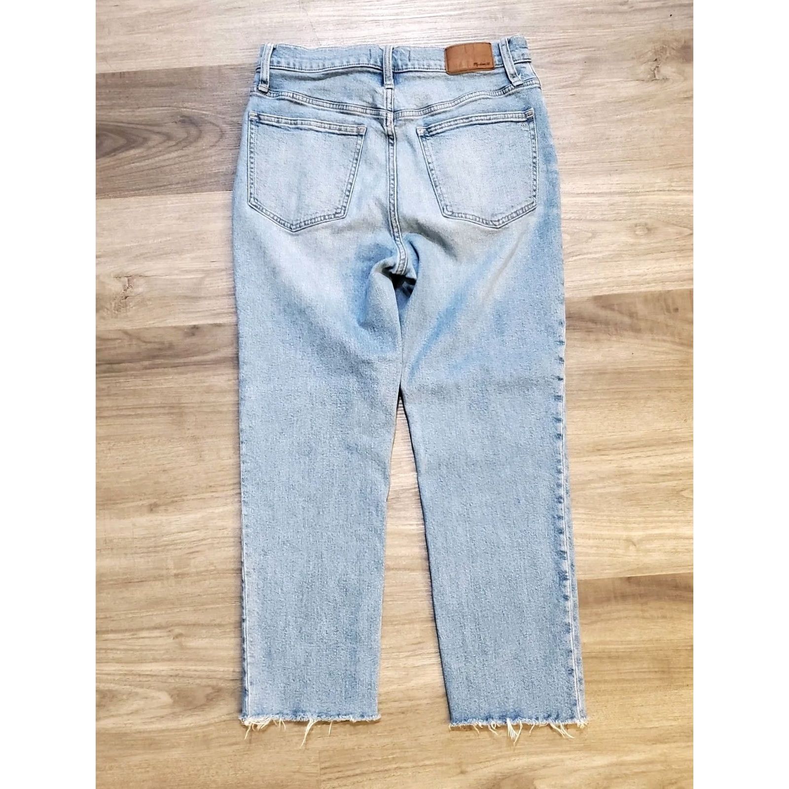 Madewell Madewell The Perfect Vintage Jean Women Sz 28 Blue Raw Hem High Waisted Casual Size 28" / US 6 / IT 42 - 2 Thumbnail