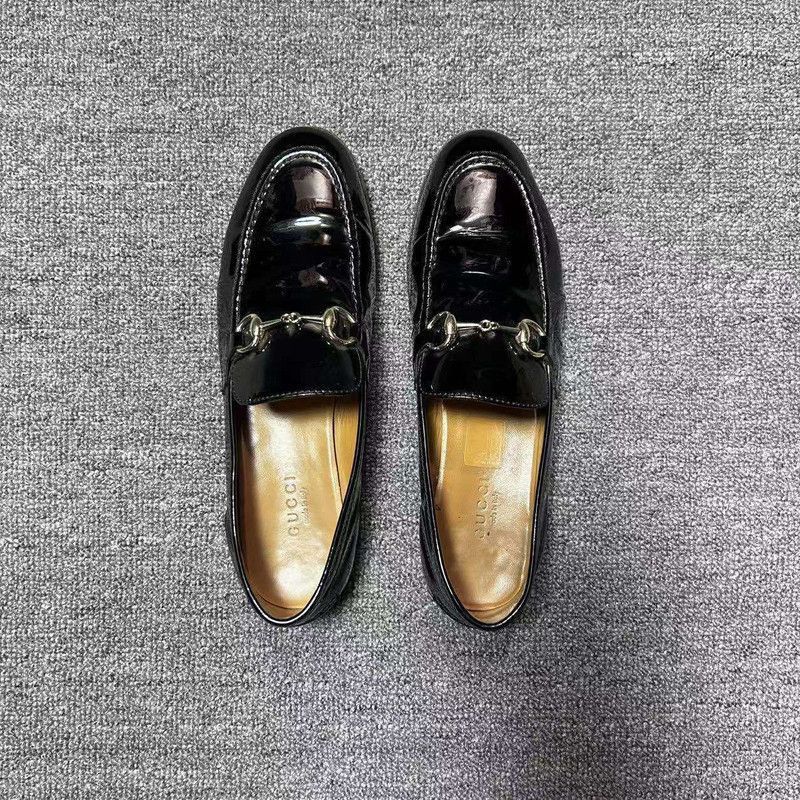 Gucci Gucci Black Patent Leather Loafers for Men and Women Size US 5.5 / EU 38 - 8 Thumbnail