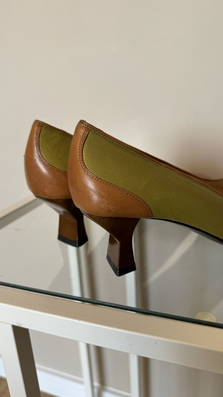 Genuine Leather Loriblu leather heels luxury vintage shoes made in Italy Size US 9 / IT 39 - 5 Thumbnail