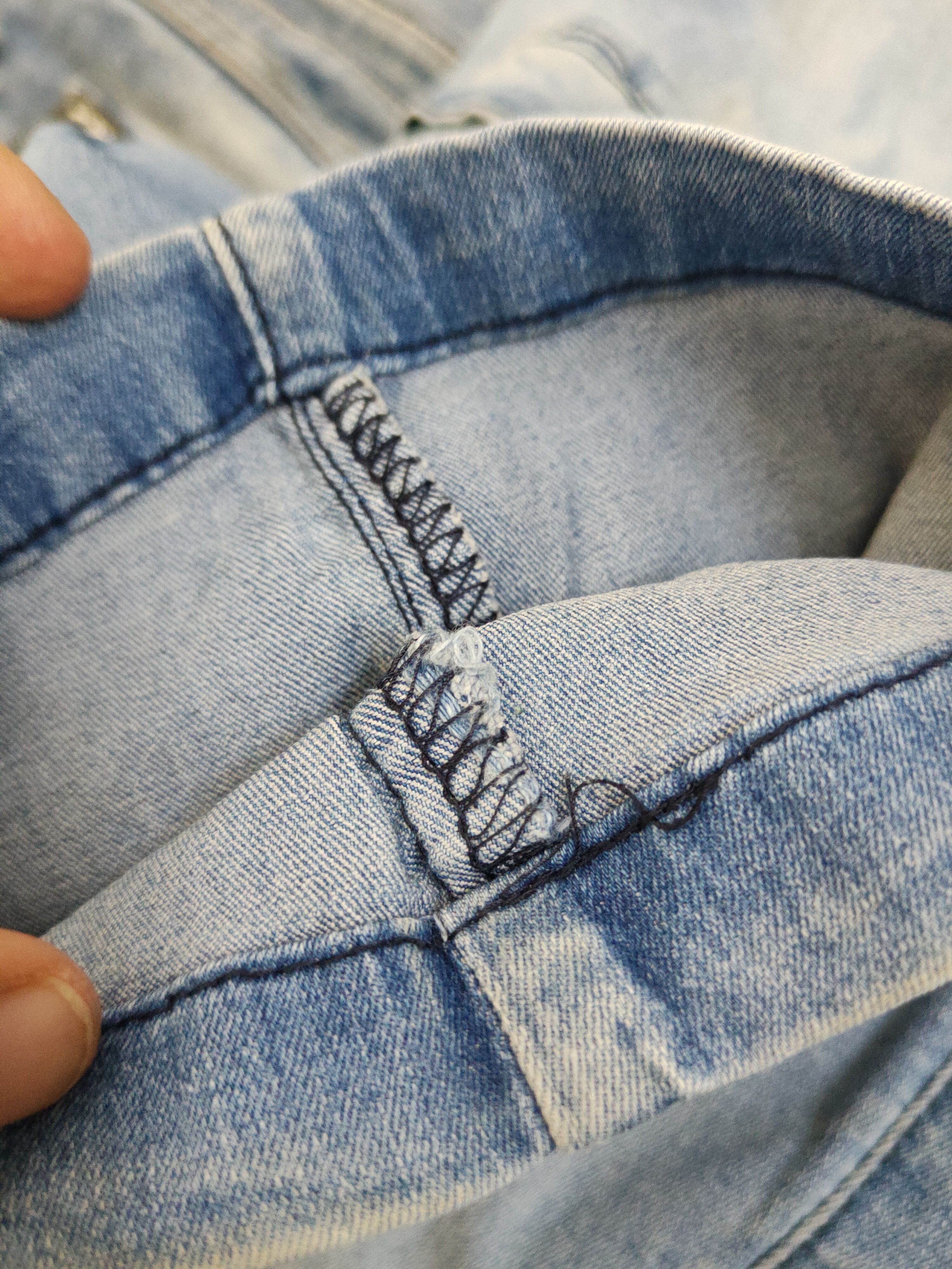 Japanese Brand FieldCore Blue Distressed Ripped cargo Jeans #W1965 Size US 32 / EU 48 - 13 Thumbnail