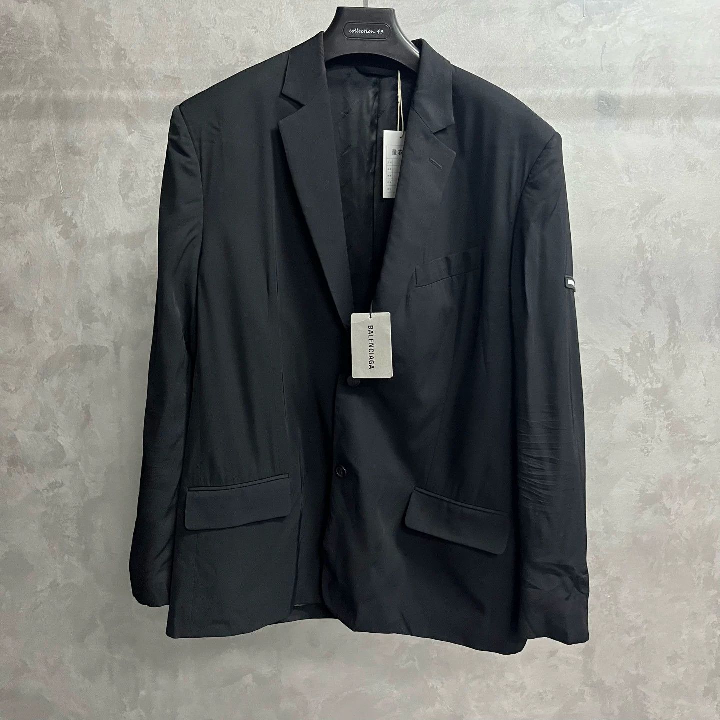 Balenciaga Balenciaga Black Wool Blend Blazer Jacket Size US L / EU 52-54 / 3 - 1 Thumbnail