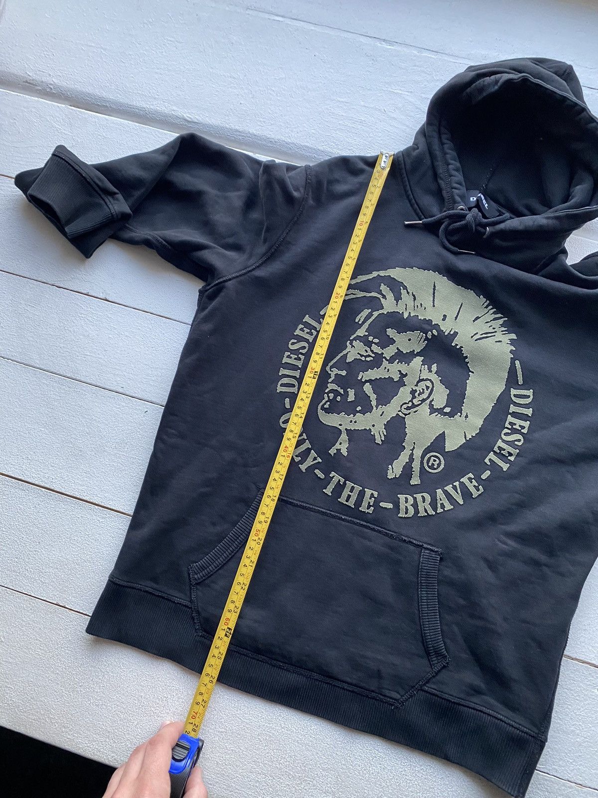 20471120 × Diesel 🔥DIESEL OPIUM PUNK GOTHIC BIG LOGO RAP HOODIE Y2K MENS RARE Size US M / EU 48-50 / 2 - 9 Thumbnail
