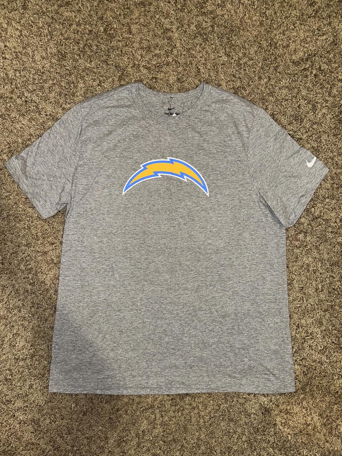 Nike Nike Men’s Heathered Gray NFL Los Angeles Chargers Primary Logo T-Shirt Size US XL / EU 56 / 4 - 1 Thumbnail