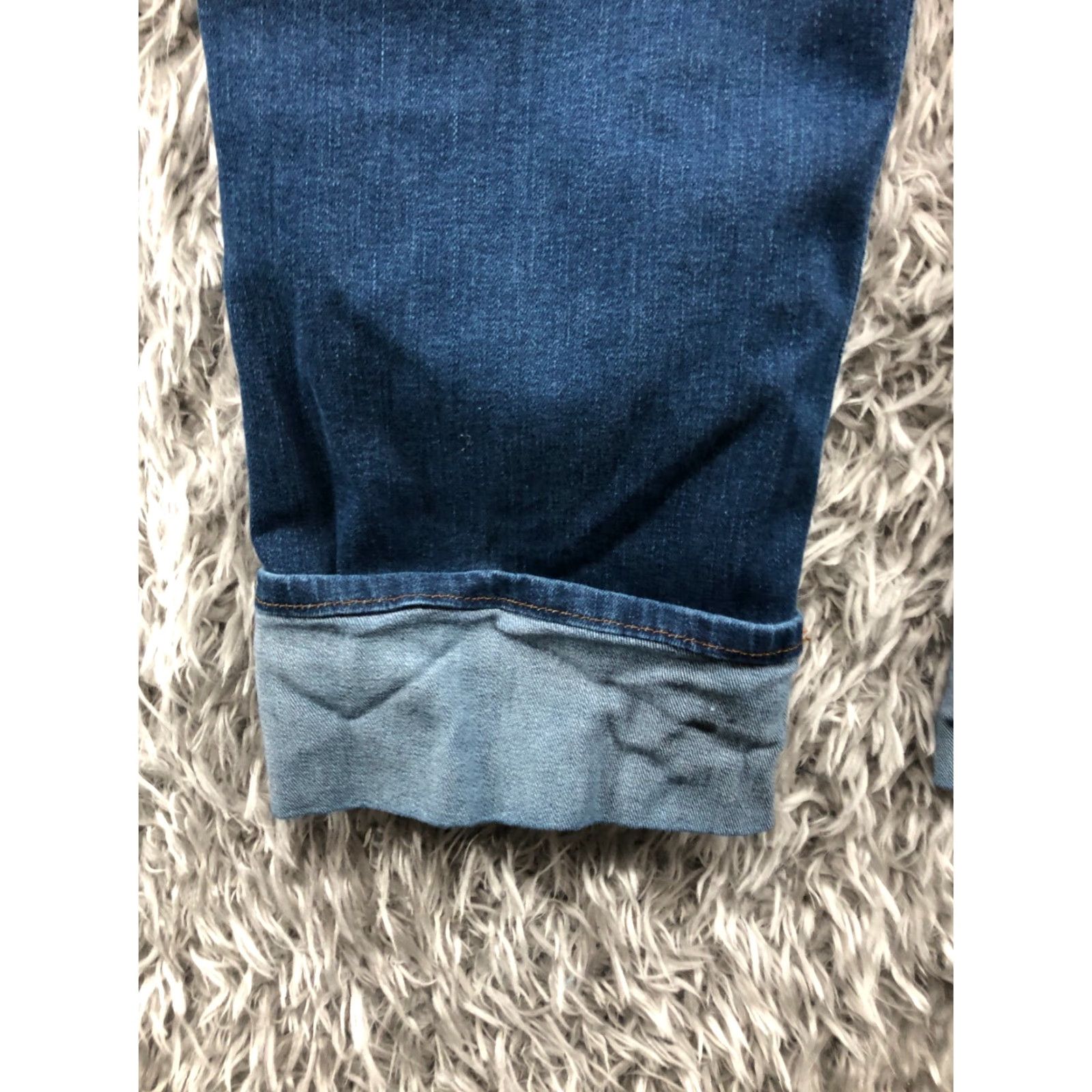 Lee Lee Jeans Heritage Straight Cuff Jeans Women's 12 Medium Wash Blue Size 34" / US 12 / IT 48 - 7 Thumbnail