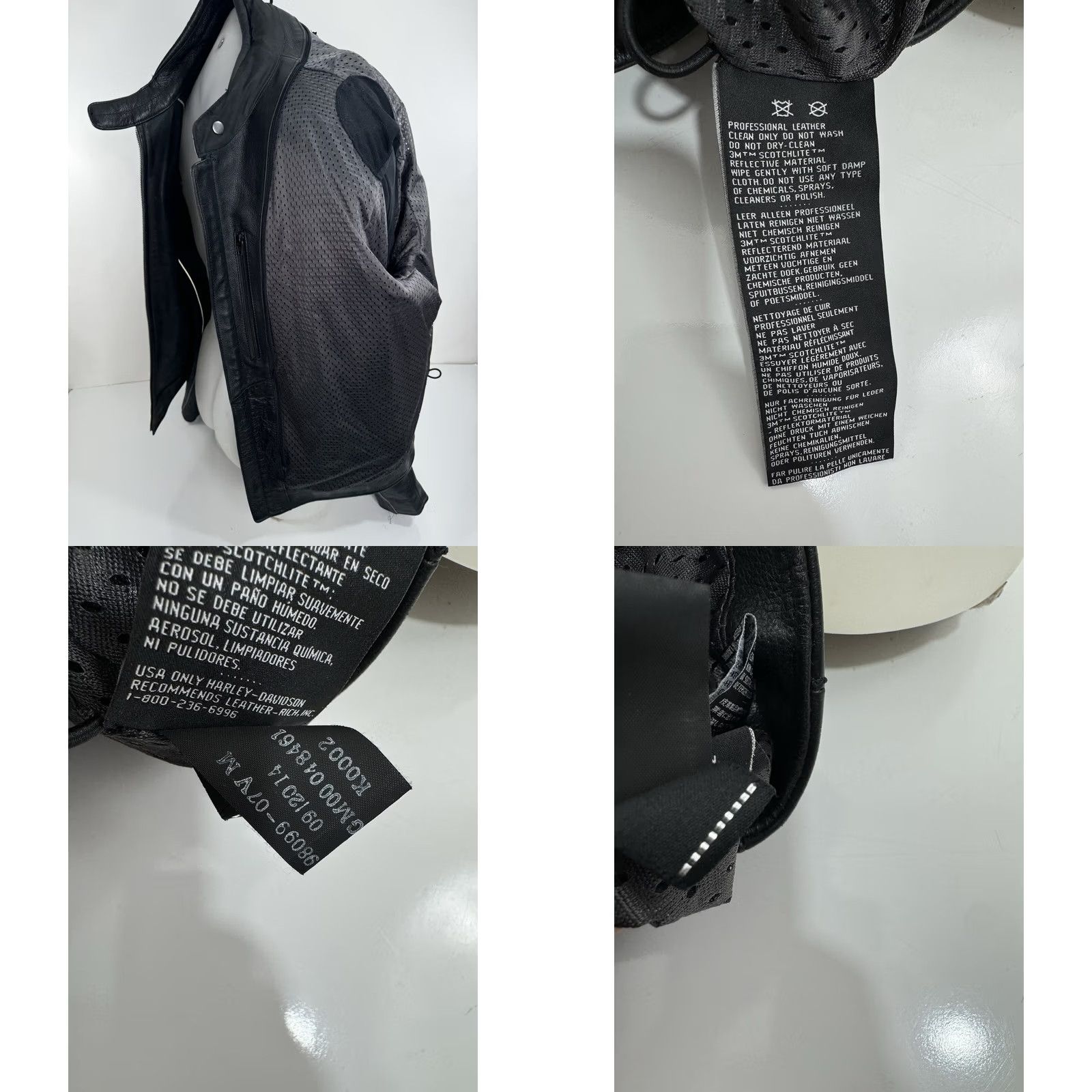 Harley Davidson Harley-Davidson Heavy Leather - Willie G Skull Mens 2XL Jacket_Biker_Motorcycle Black Leather Jacket Mens 2XL Harley-Davidson Willie G. Size US XXL / EU 58 / 5 - 8 Thumbnail