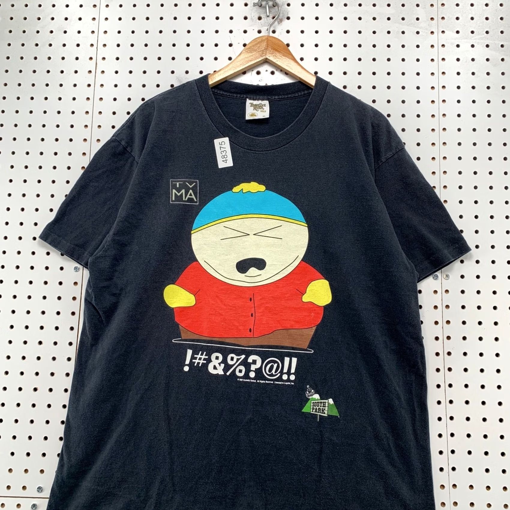 Vintage Vintage South Park Cartman Funny T Shirt Mens XL Black Cartoon 90s Crew Neck Short Sleeve Cotton Single Stitch Size US XL / EU 56 / 4 - 4 Thumbnail