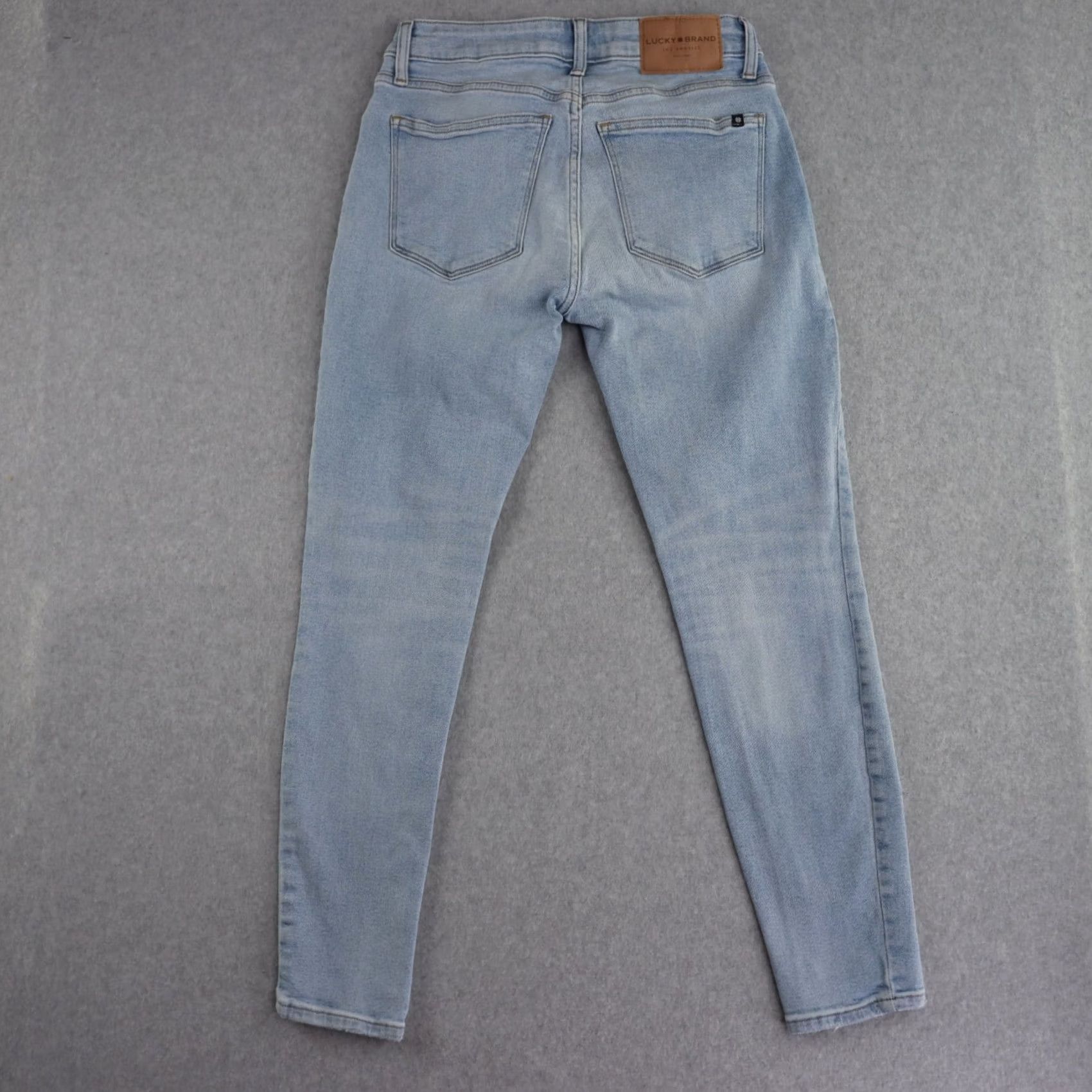 Lucky Brand Lucky Brand Womens Jeans Size 4/27 Low Rise Lolita Skinny Embroidered Denim Blue Pants Size 27" / US 4 / IT 40 - 2 Thumbnail
