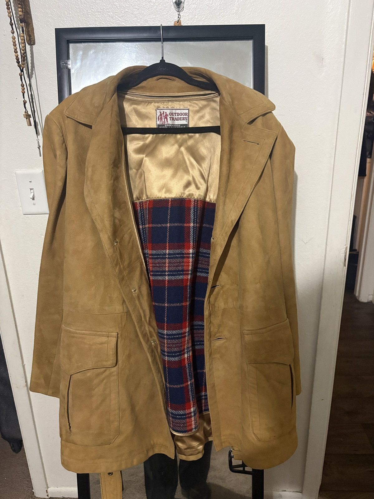 Other Outdoors Traders Suede Leather Coat Size US M / EU 48-50 / 2 - 3 Thumbnail
