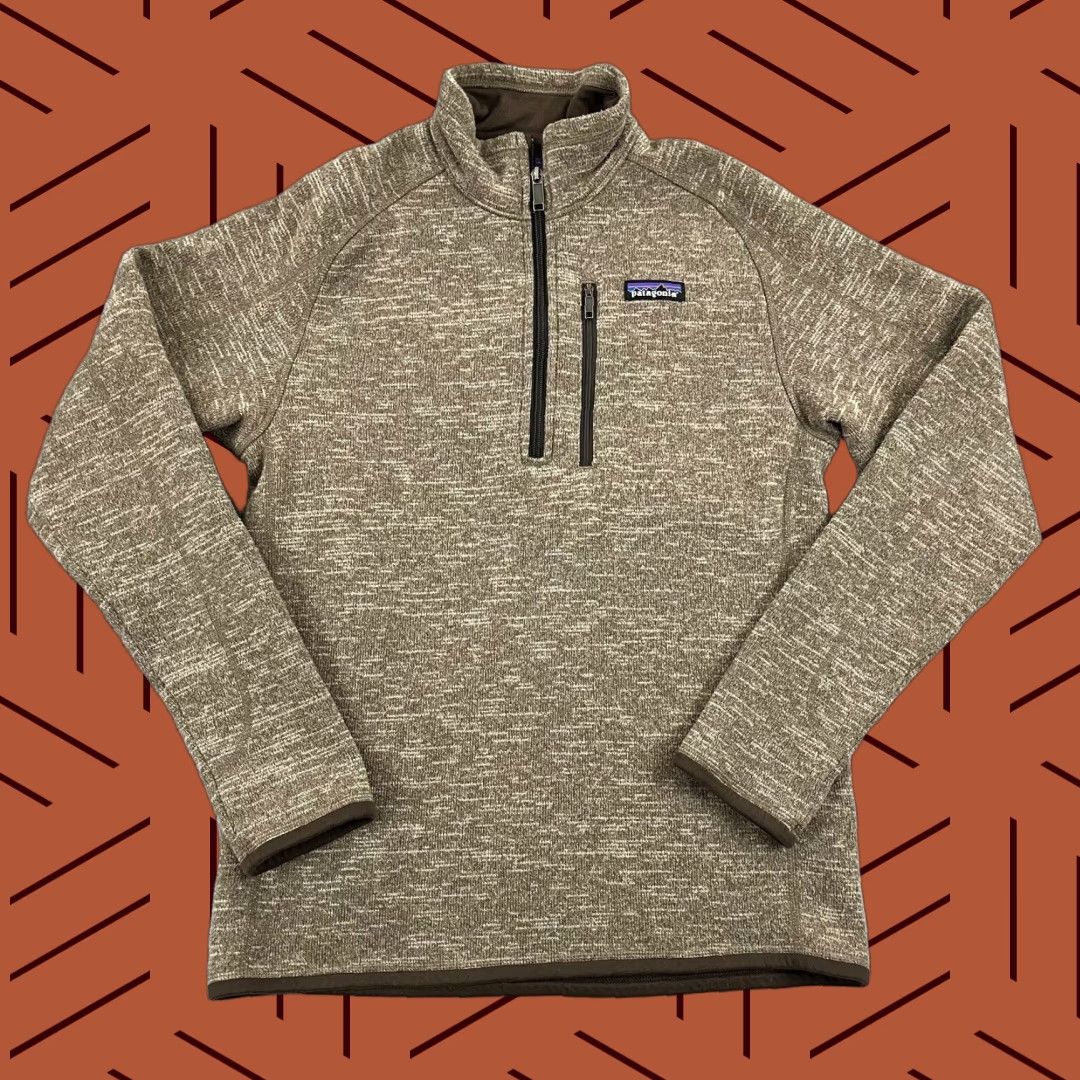 Patagonia PATAGONIA Sweater Mens Small Brown Better Jacket 1/2 Zip Pullover Long Sleeve Size US S / EU 44-46 / 1 - 1 Thumbnail