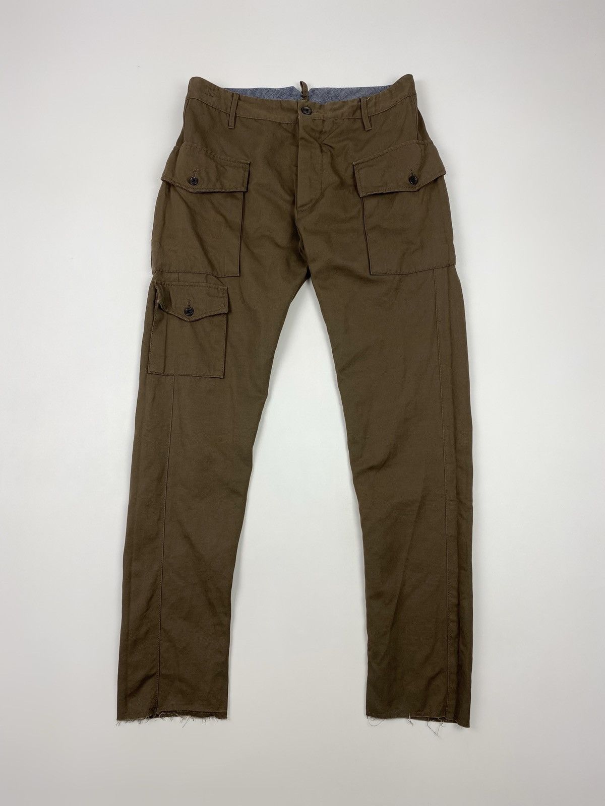 Other Maurizio Massimino Brown Front Pocket Tapered Cargo Pants 50 Size US 34 / EU 50 - 3 Thumbnail